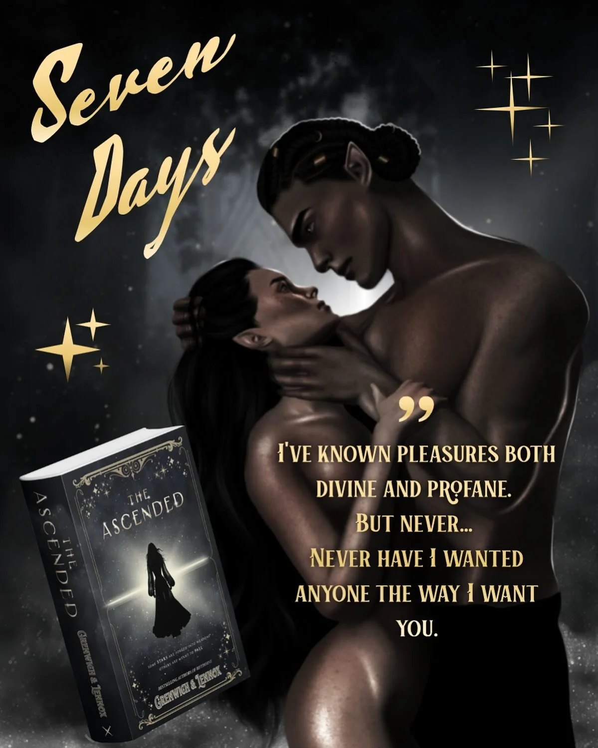 A week. A WEEK until the Ascended makes its worldwide debut. Per  t r a d i t i o n, we&rsquo;ll be celebrating this release with fun drops, reveals, surprises and of as always, chaos. ✨ 

Did you get an ARC? If so, drop your favorite line below in t