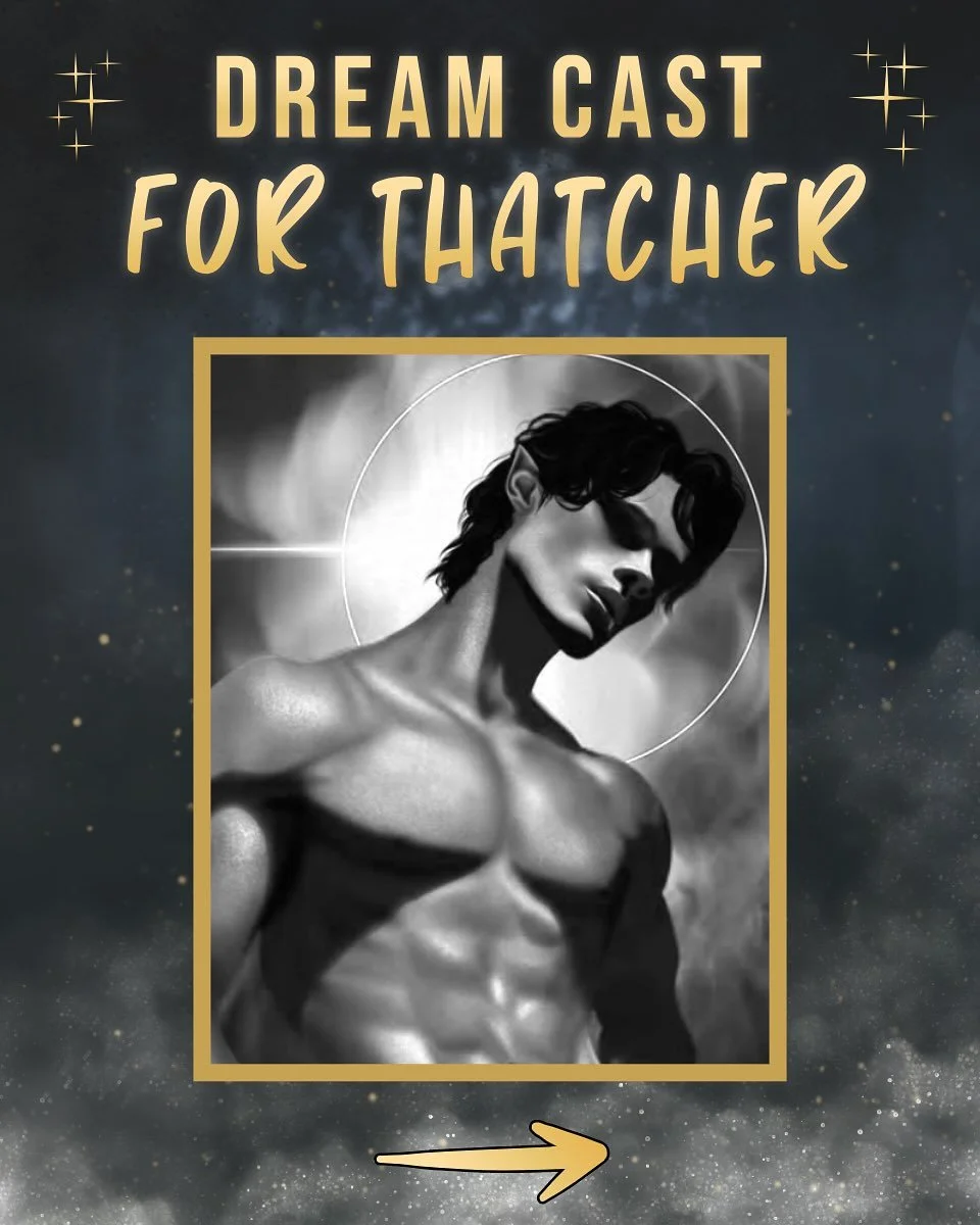 We couldn&rsquo;t imagine a more perfect casting(s) for our god killer, but inquiring minds would like to know - who did you picture as Thatcher while reading The Ascended? 👀

(YOU CANNOT CONVINCE ME THAT CHRISTOPHER IS NOT A SECRET SKARSGARD)

List