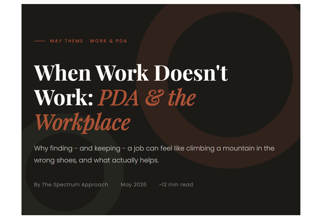 PDA &amp; The Workplace