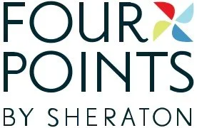 Four Points by Sheraton logo with stylized pinwheel symbol