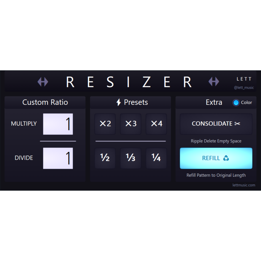 RESIZER Piano Roll Python Script
