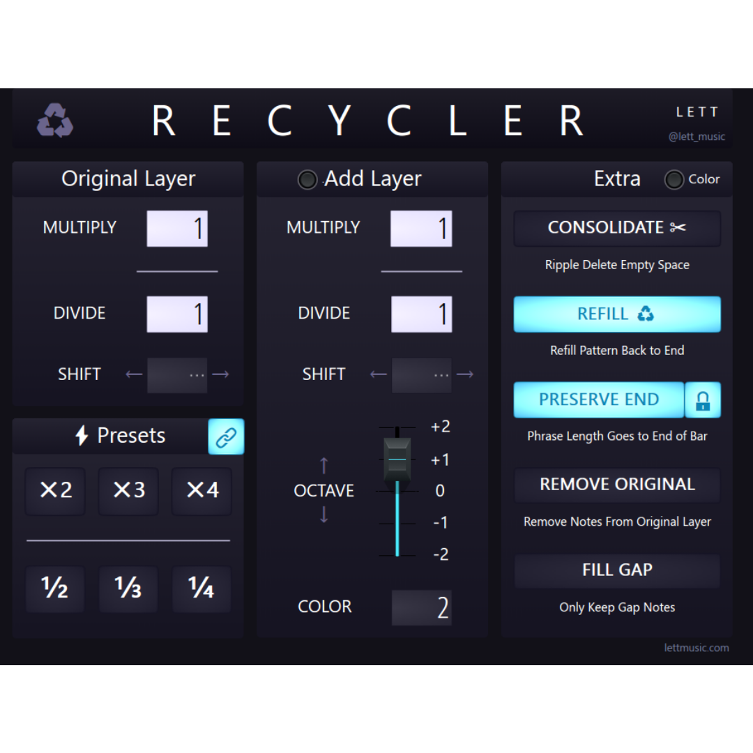 RECYCLER FL Studio Piano Roll Python Script