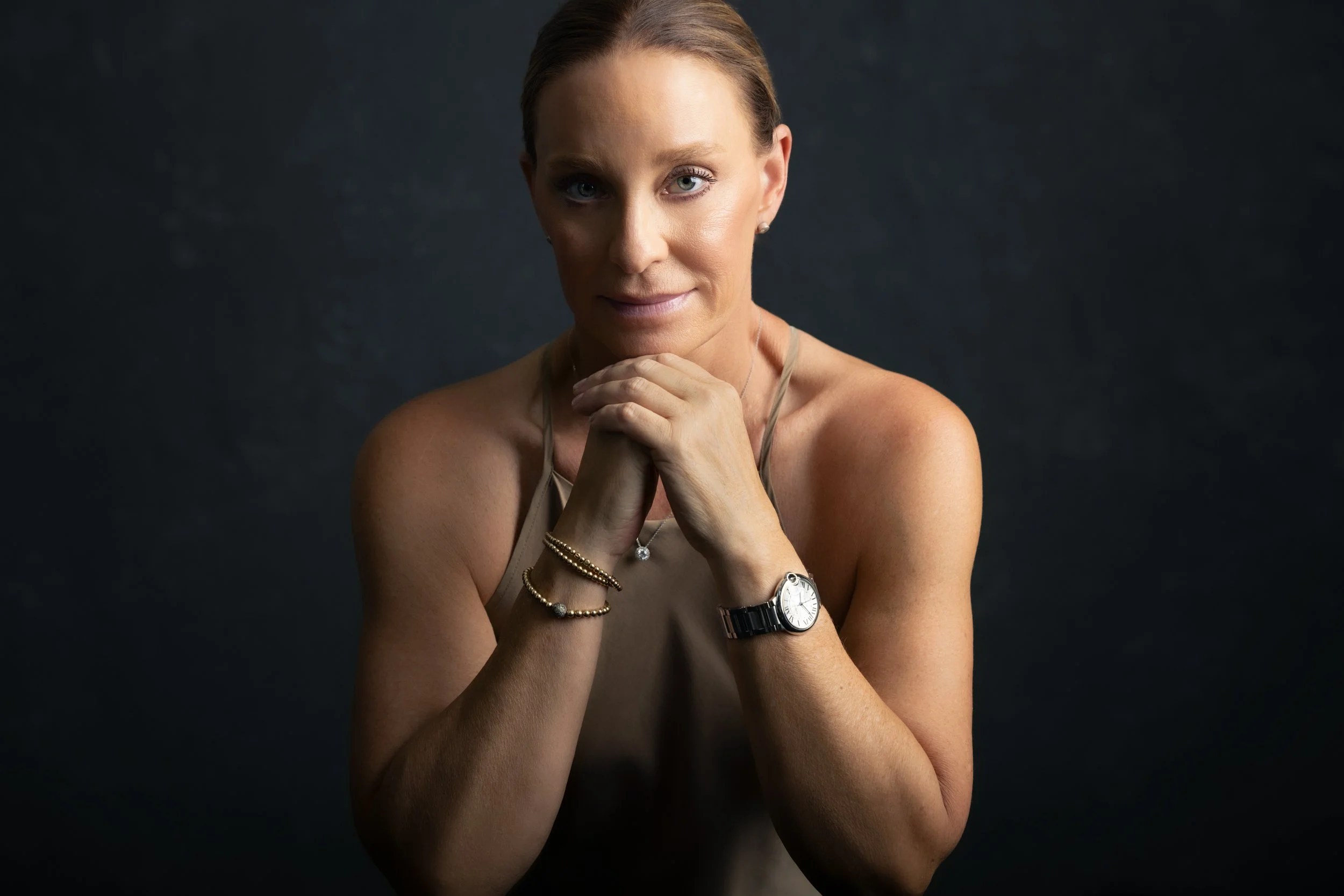 A portrait from my 40 Over 40 project, photographed in my Costa Mesa studio.
Simple, modern lighting. Subtle expression work. A focus on presence without pretense.