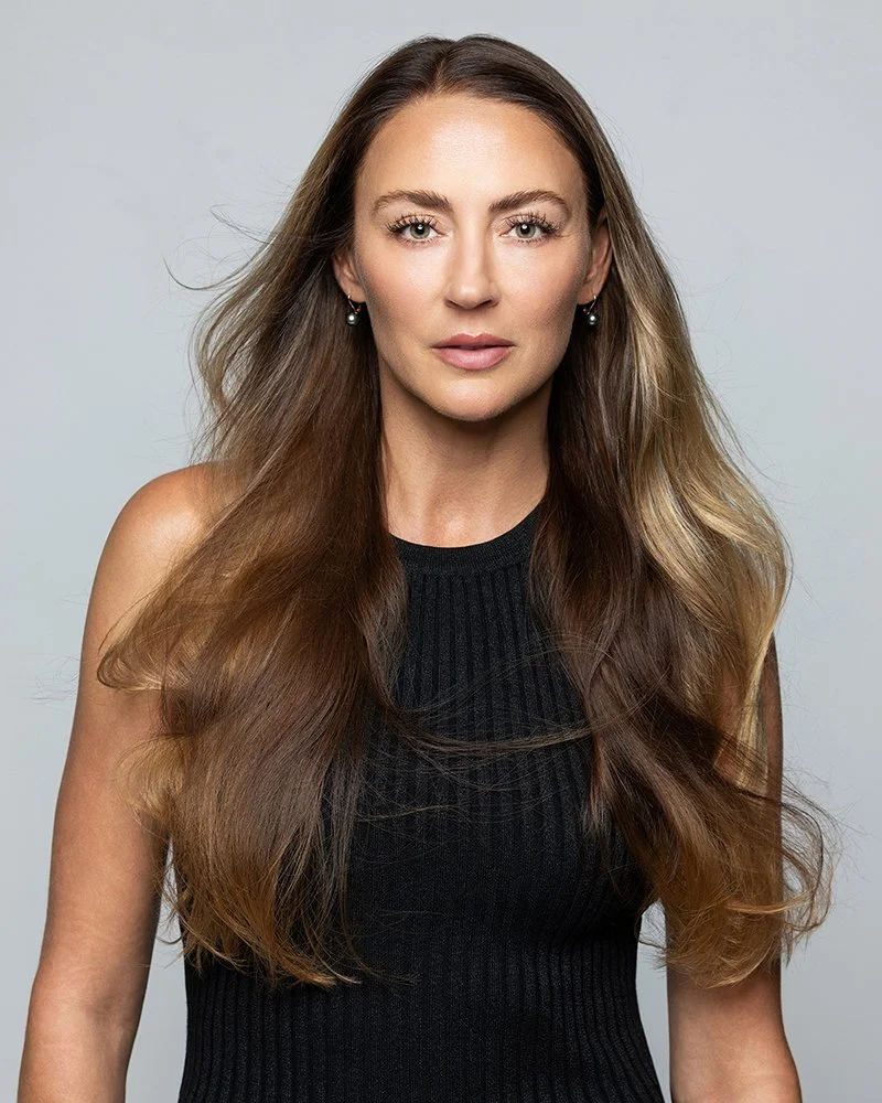 Editorial studio portrait of a woman photographed by Alex Abercrombie in Costa Mesa, California.