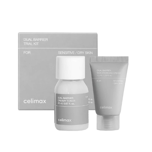 Kit de prueba dual barrier tónico 20 ml suero 10 ml Celimax