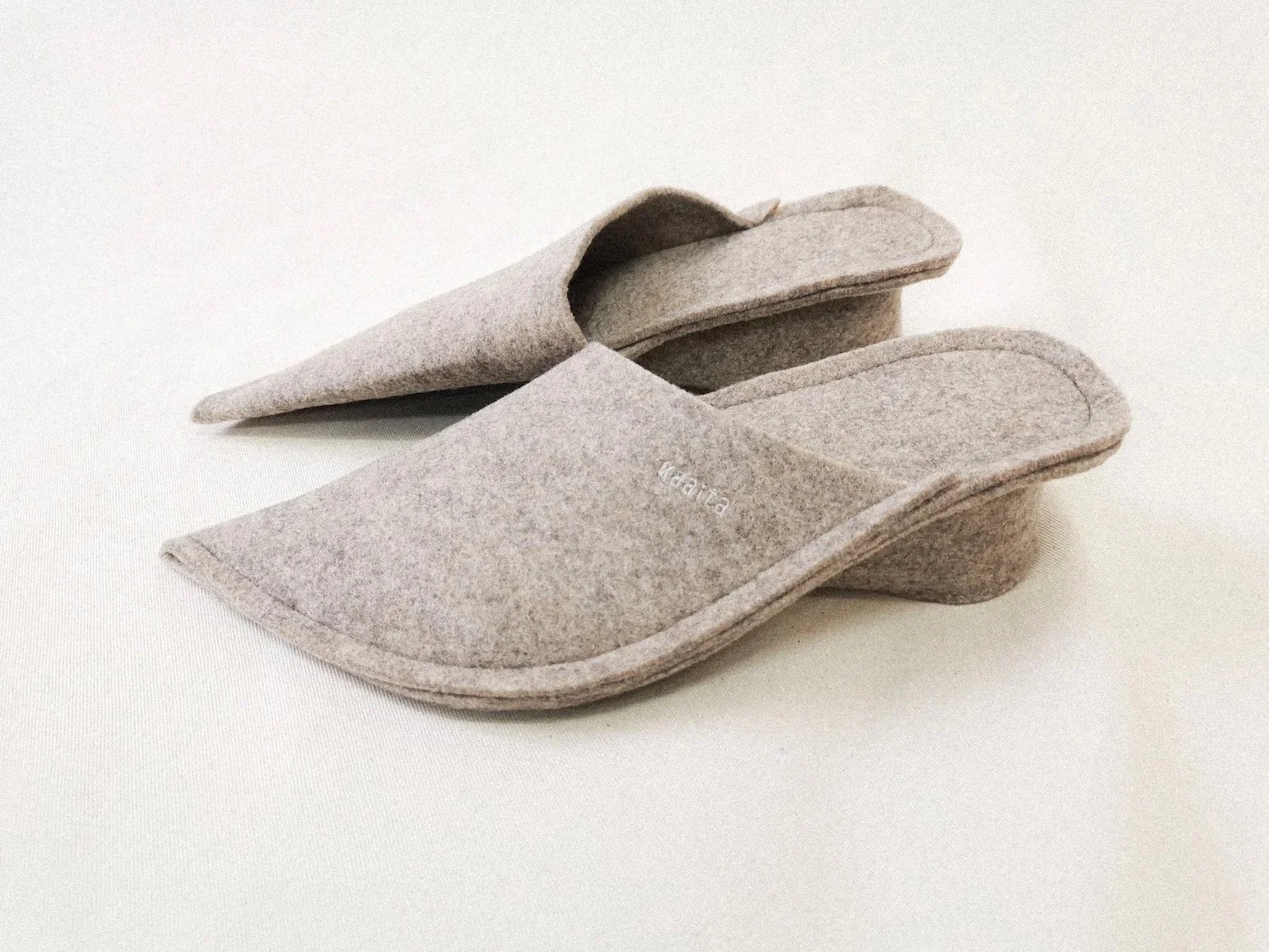 The chosen design. No glue, only hand stitching securing the heel.