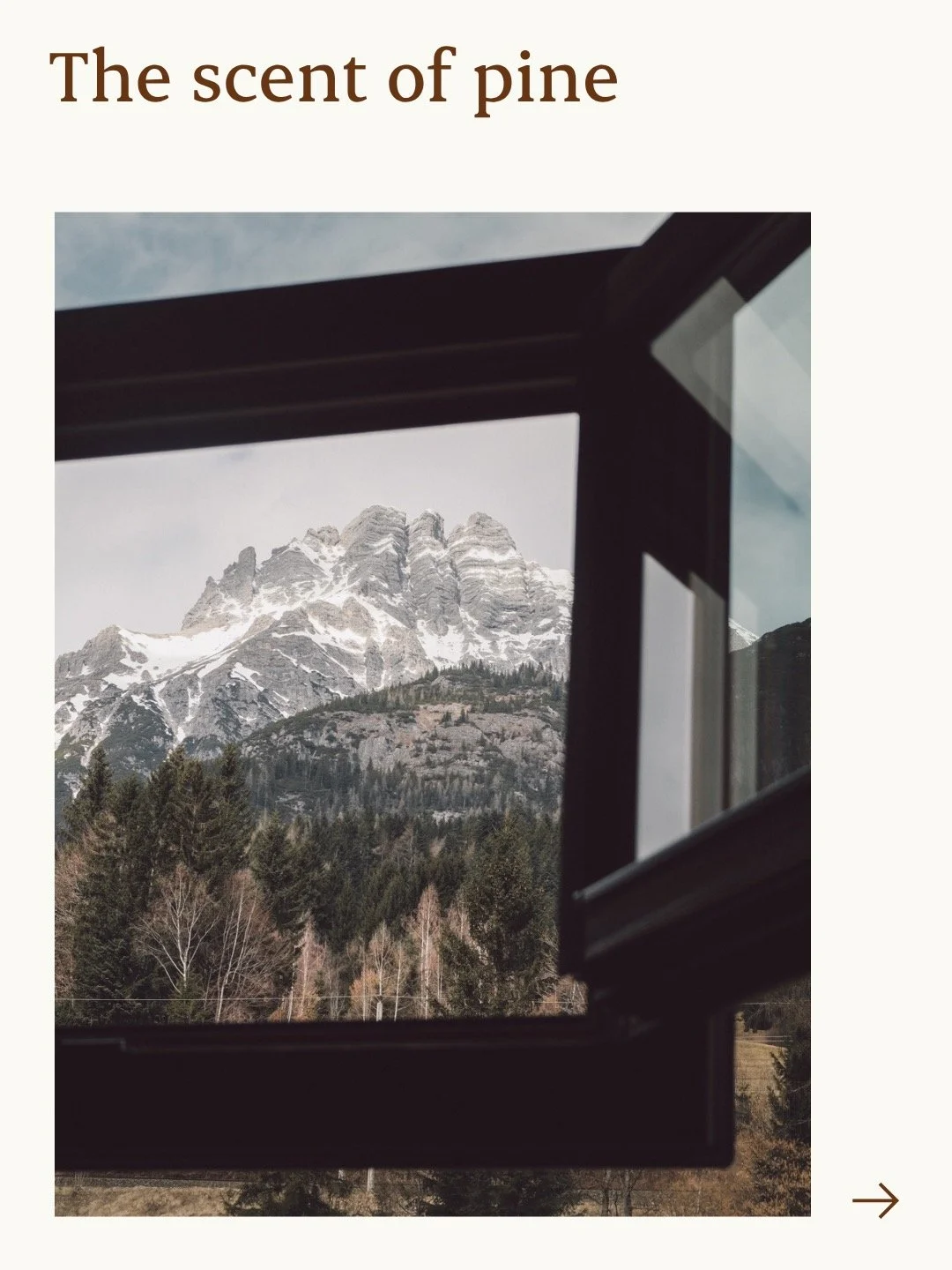 I remember many beautiful hotels.  But only a few by their scent.
I still remember walking into the lobby of mama thresl.
A lively bar. Music. Conversations around the reception desk. A generous open space connecting the different floors. Warm wood e