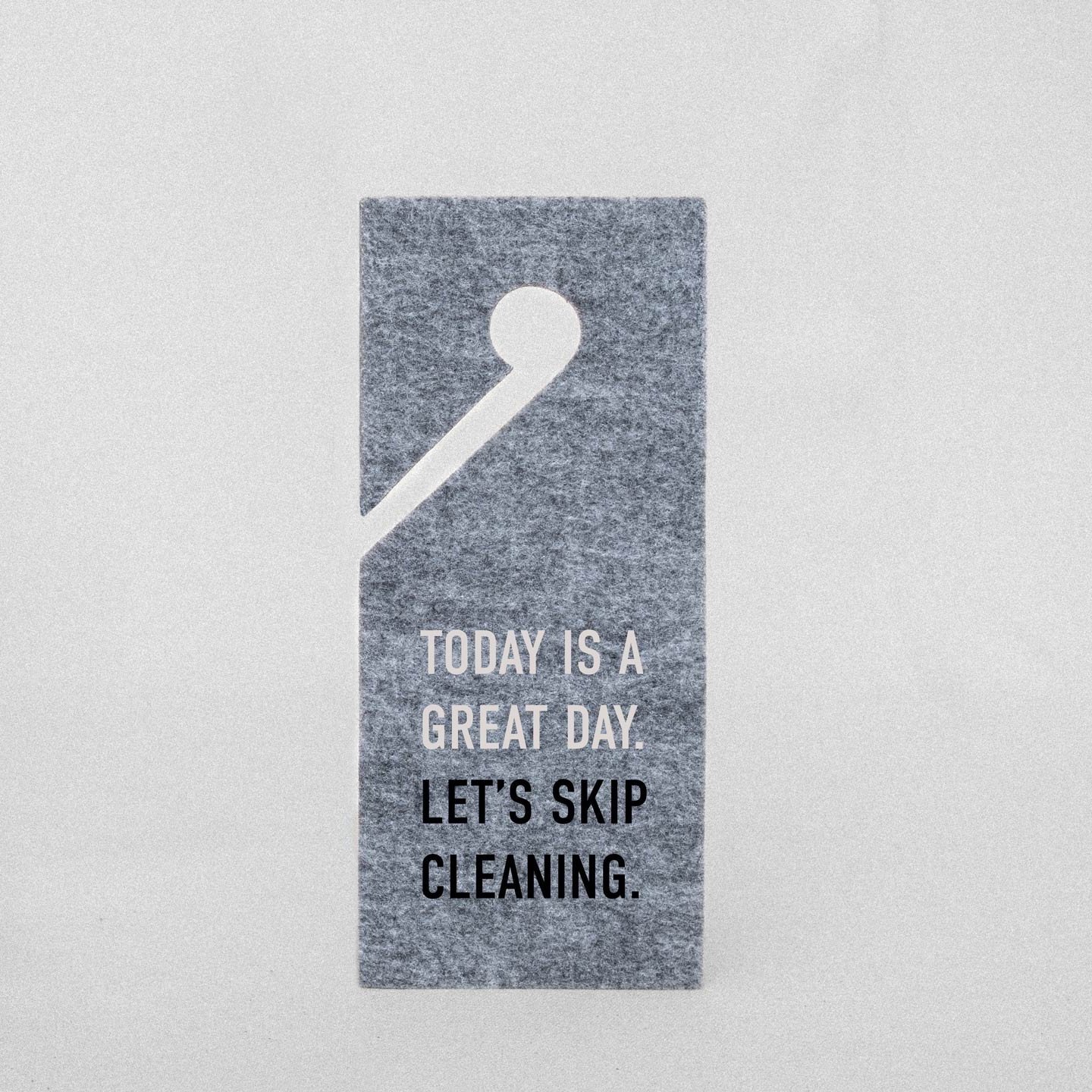 Kaaita eco-friendly hotel door hanger: 'No Cleaning Today' encourages guests to reduce water and energy use by skipping daily housekeeping