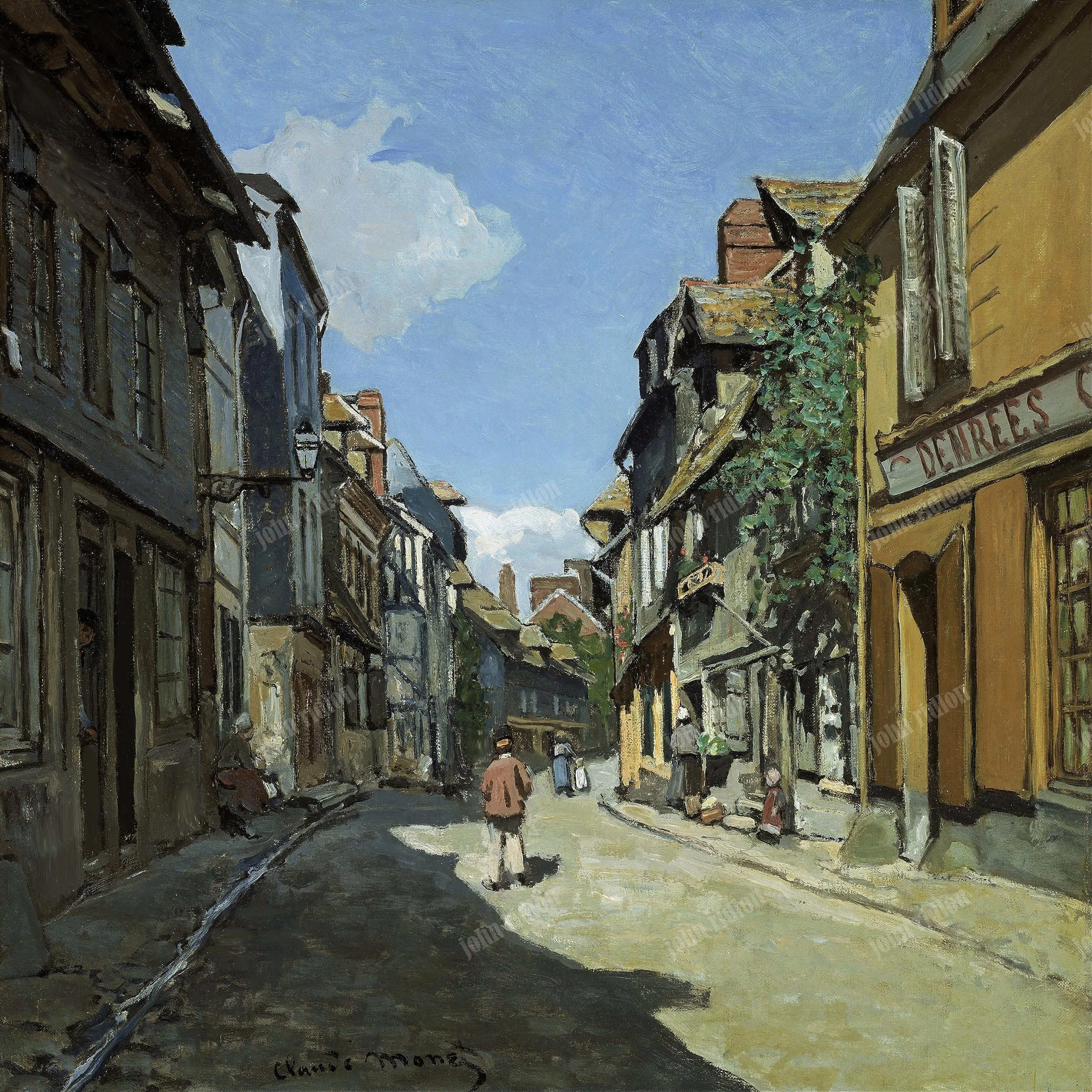 Le Rue de la Bavole at Honfleur 1864 30x30.jpg