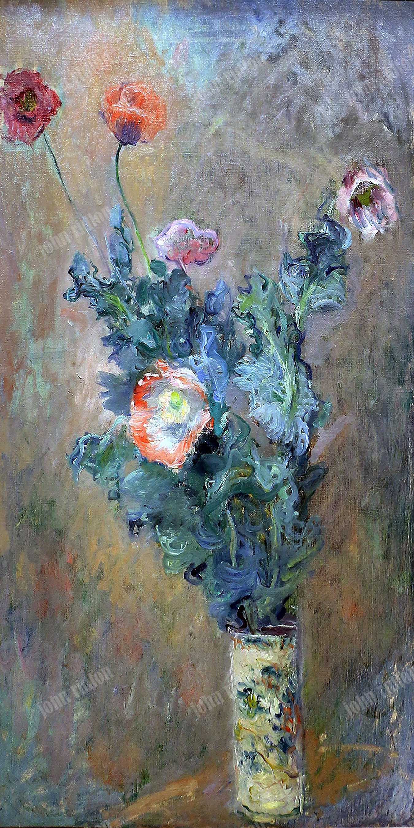 Poppies in a China Vase 28x14.jpg