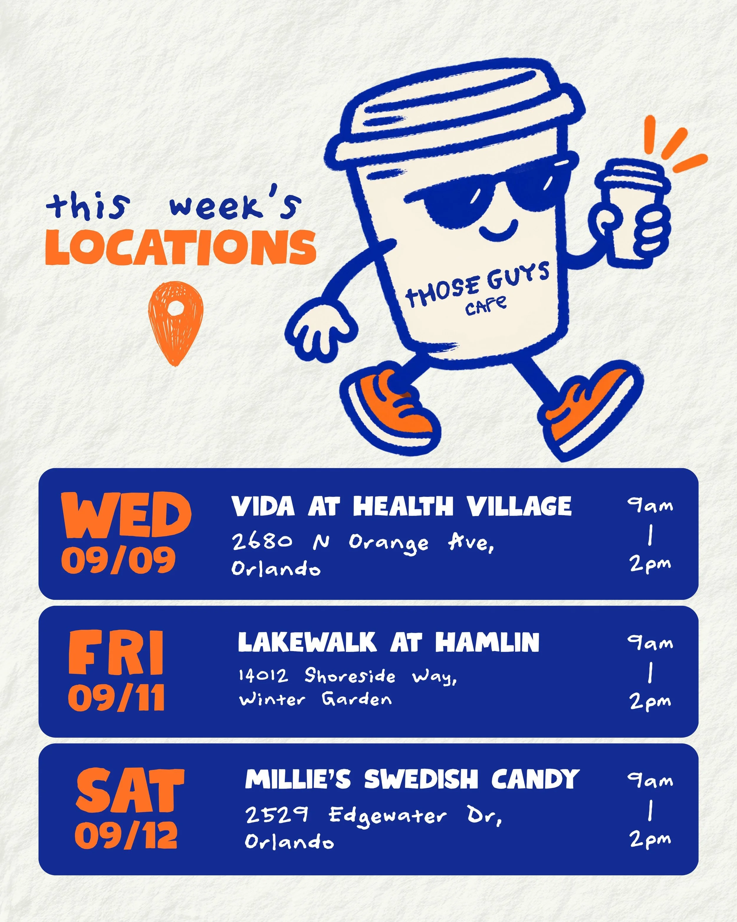 farewell week to a great summer 🥭🥵🤌🏼

so thankful for all the memories made this season, and all the new faces we met! forever grateful for our community 💌

Wed, Sept 9th
&bull; @vidahealthvillage ☀️

Fri, Sept 11th
&bull; @lakewalkathamlin 🌊

