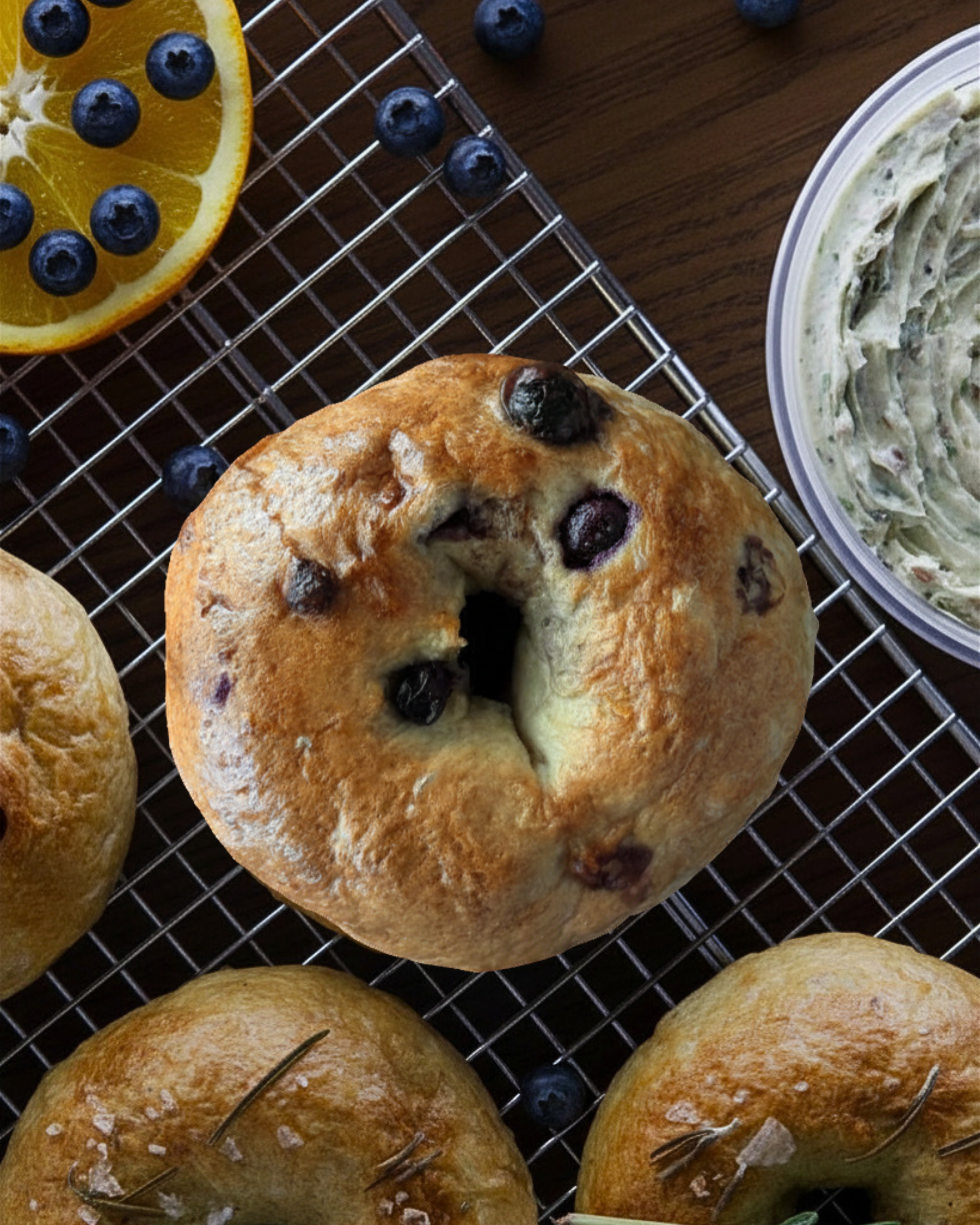 Lemon Blueberry Bagel
