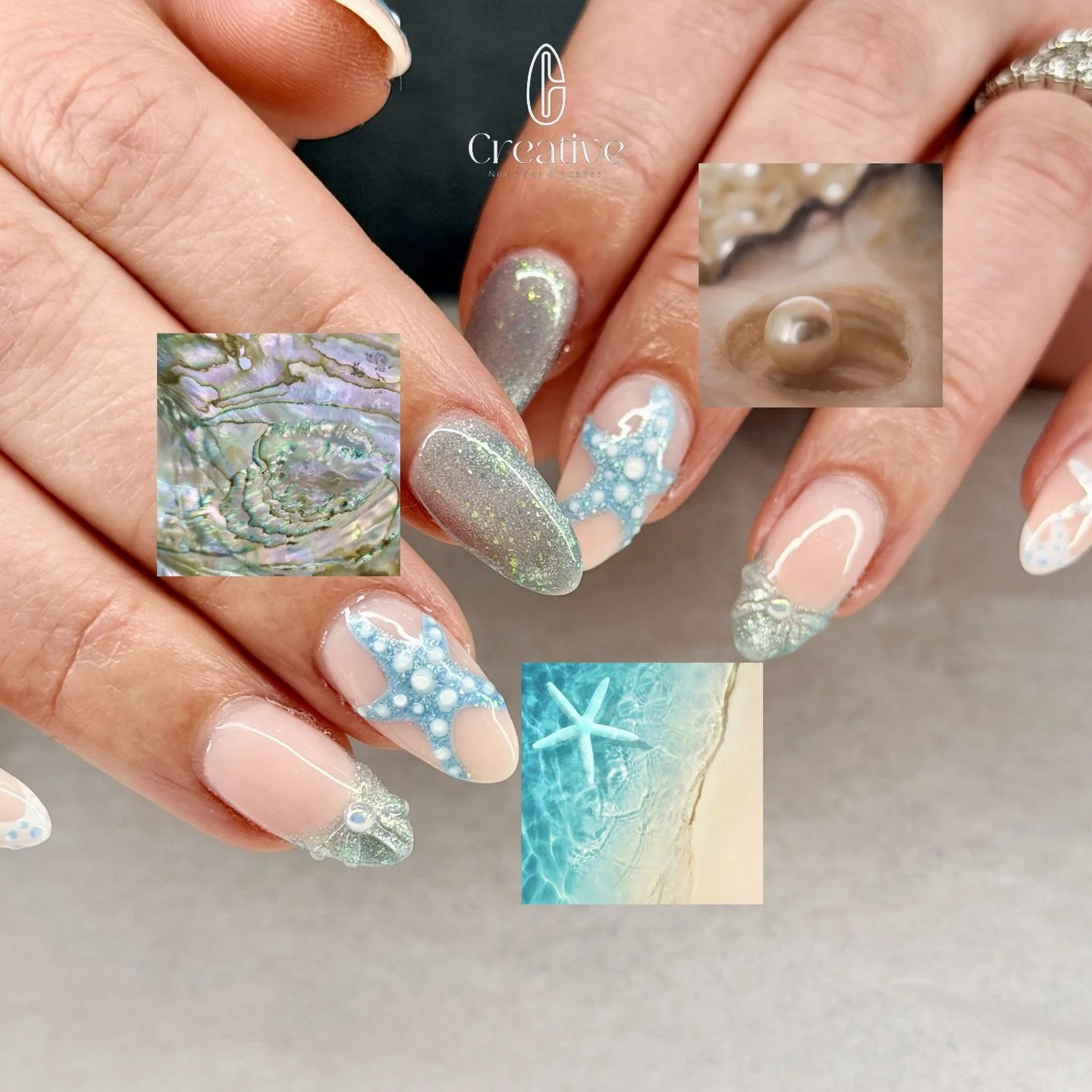 From Tide Pool to Fingertips 🐚✨
Nails by Klaudia 🌊

✨ Welcome Offer ✨
New here? Enjoy $10 OFF your first visit 💅 when you book services $50+!
(One-time use &bull; First-time customers only &bull; Cannot be combined with other offers 🫶) 
✨ Get pam