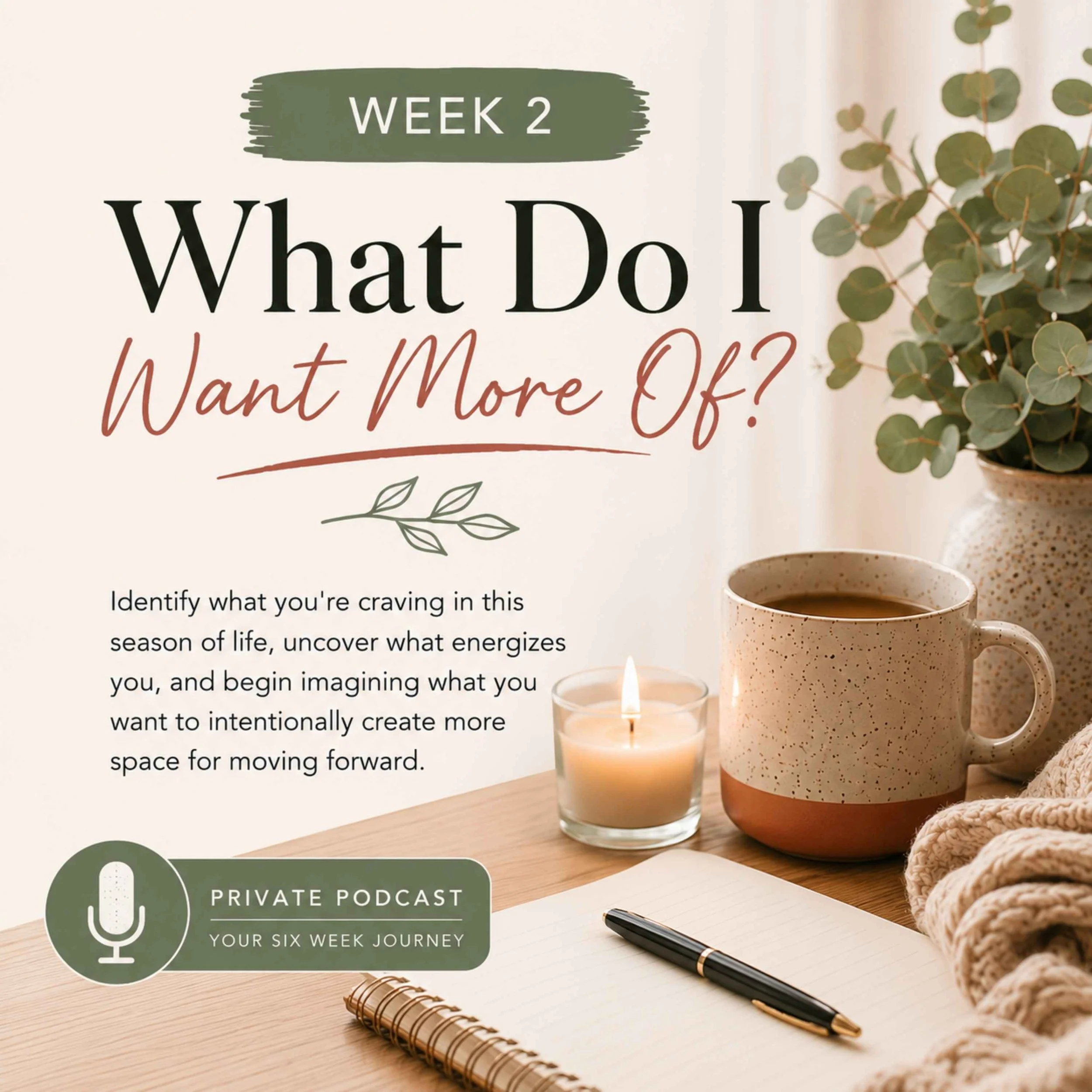 Week 2: What Do I Want More Of?