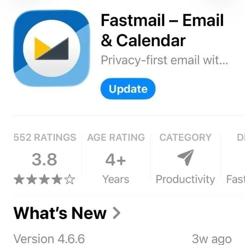 Fastmail app