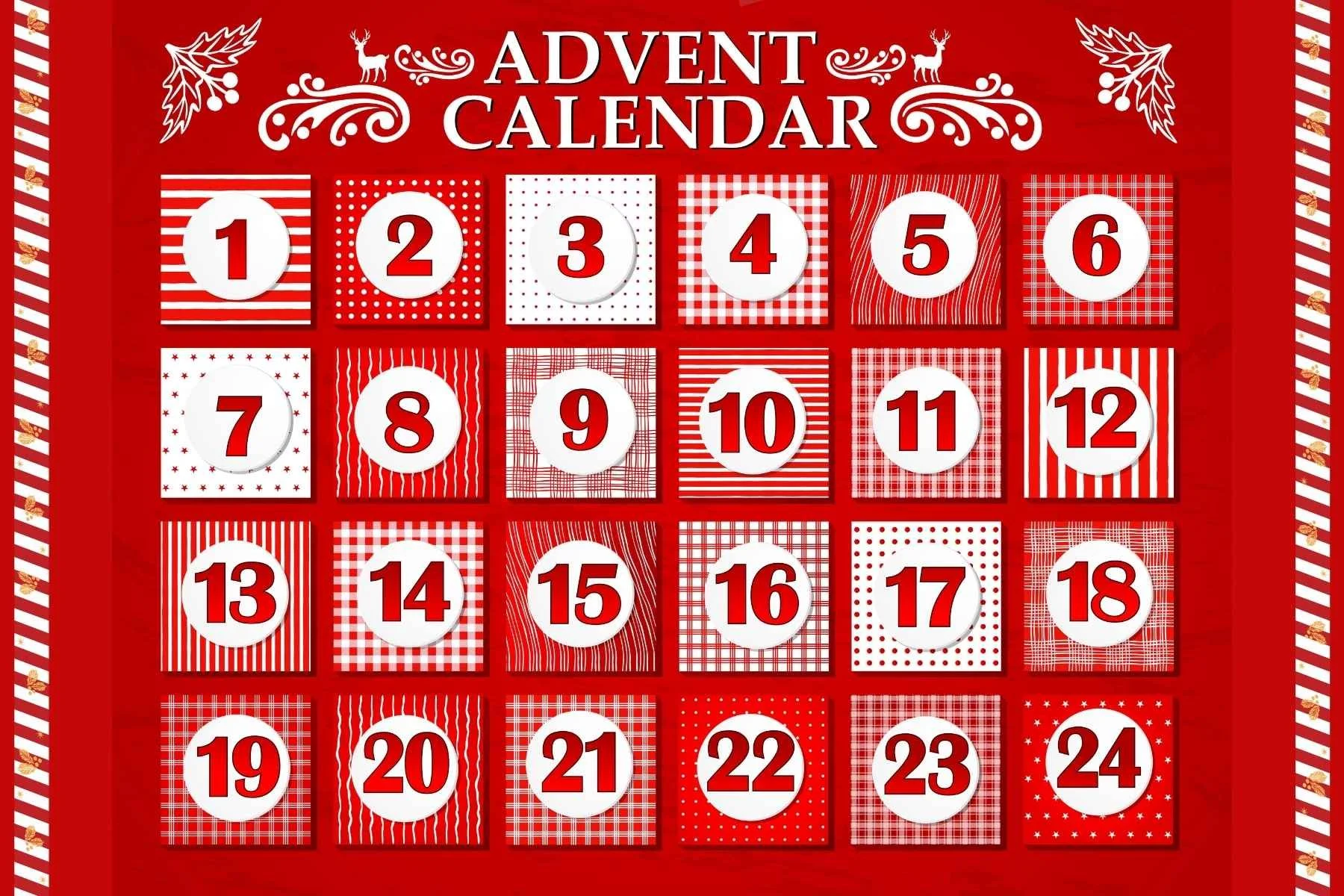 Red Christmas Advent Calendar