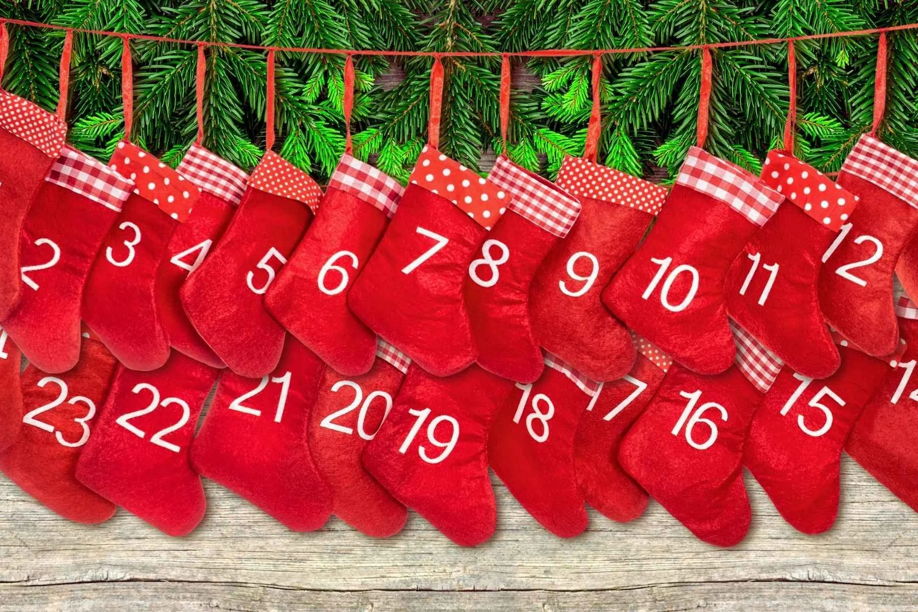 Red Stocking Advent Calendar
