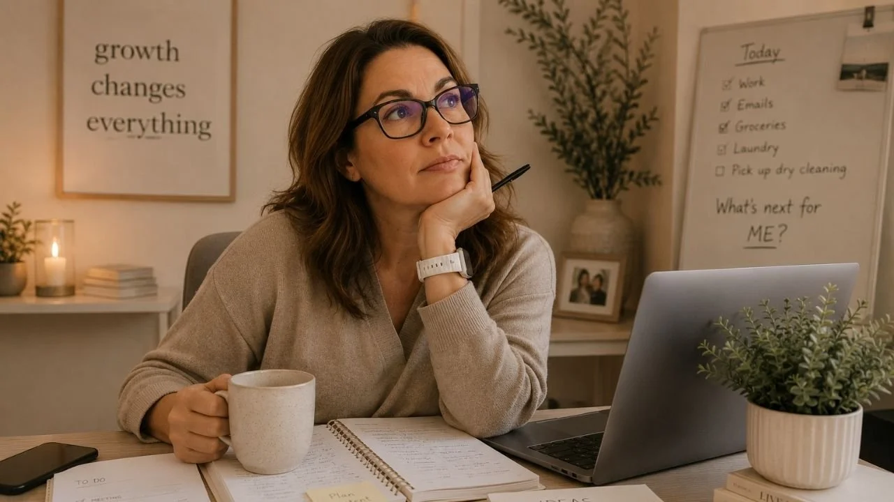 woman thinking of new goals