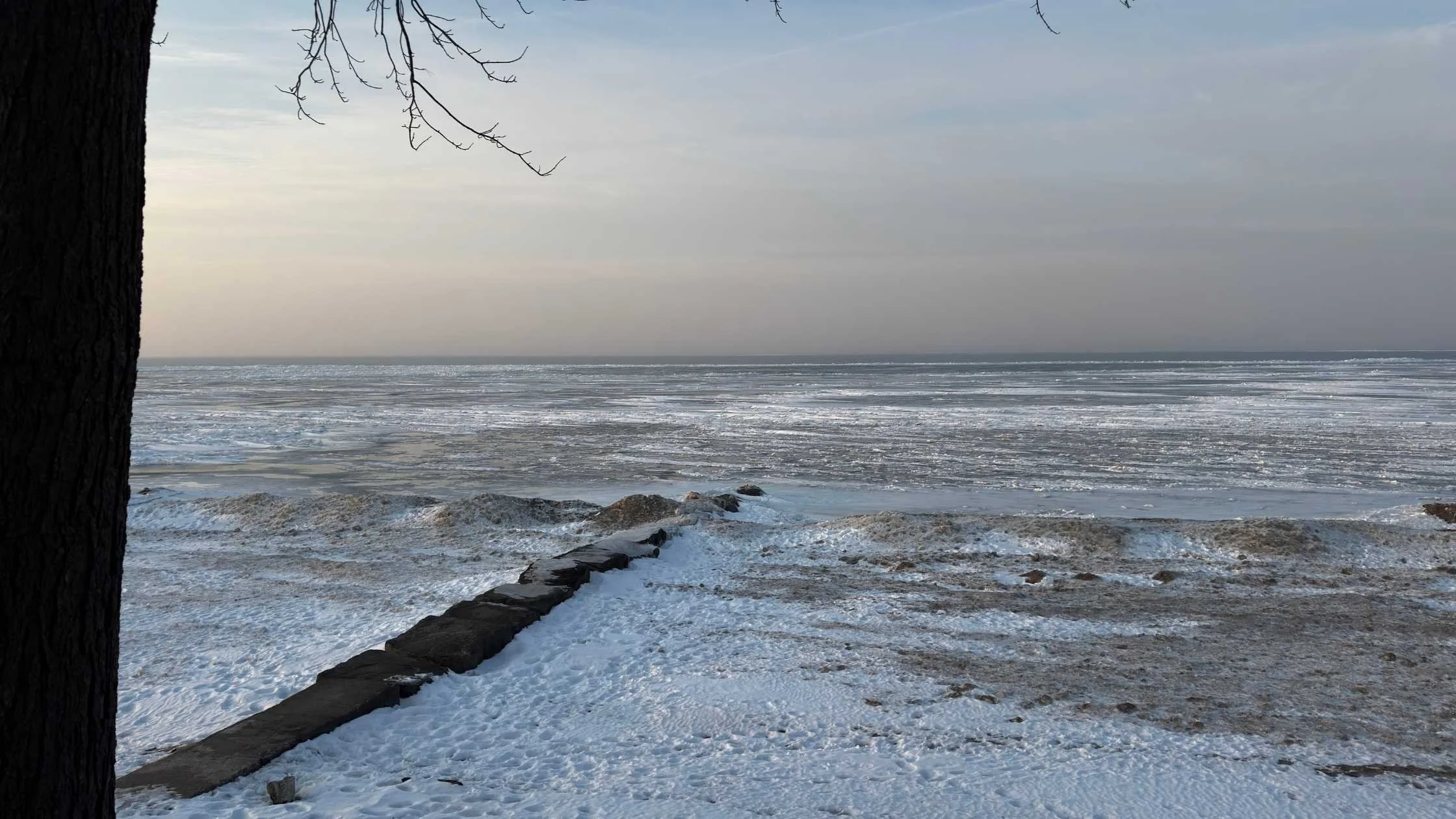Lake Erie Frozen Over