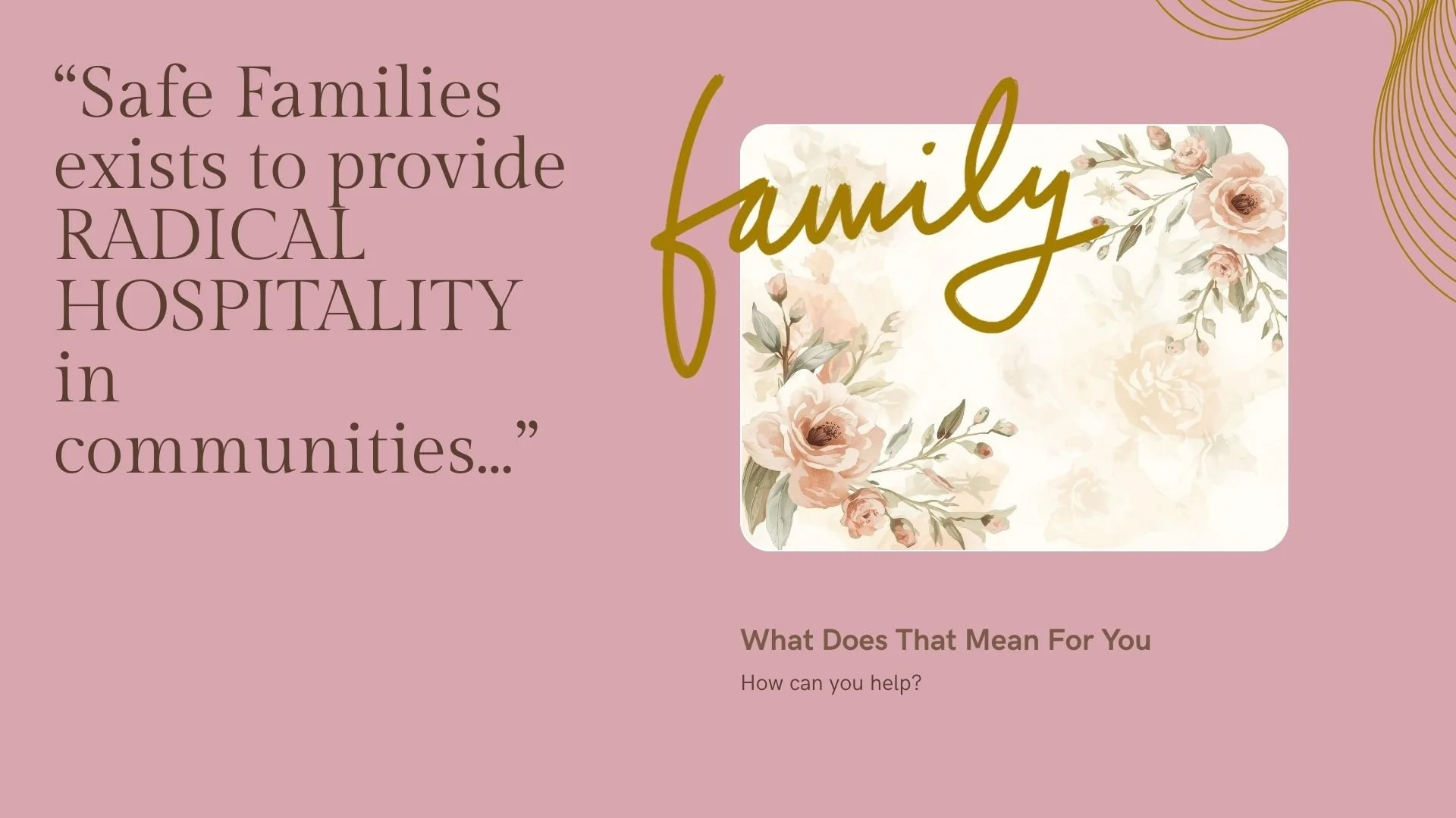 Safe Families Mission