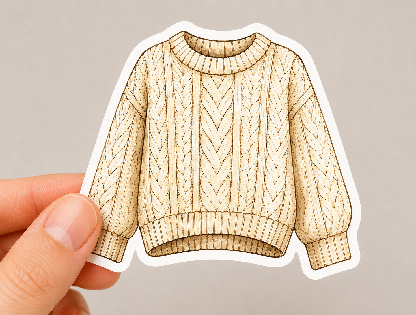 Sweater Vinyl Sticker