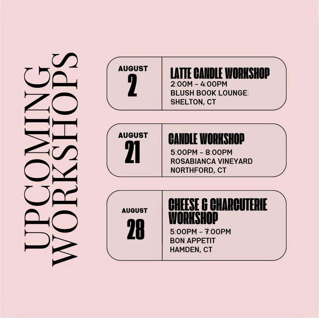 August&rsquo;s schedule! 
DM for links or check out our bios! 

*tickets must be purchased in advance for each of these workshops!