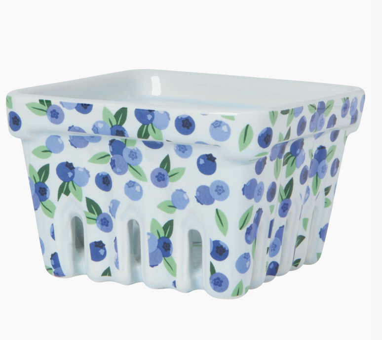 Blueberry Sweet Ceramic Berry Basket