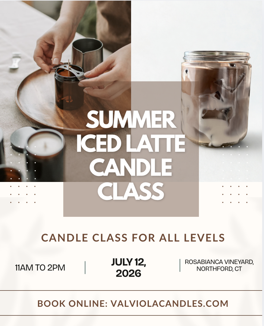 Summer Iced Latte Candle Making Workshop 💕✨ Rosabianca Vineyards: July 12th