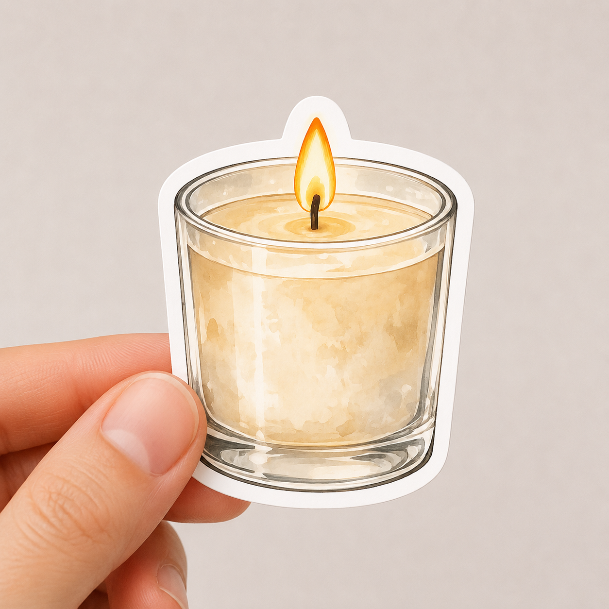 Candle Vinyl Sticker