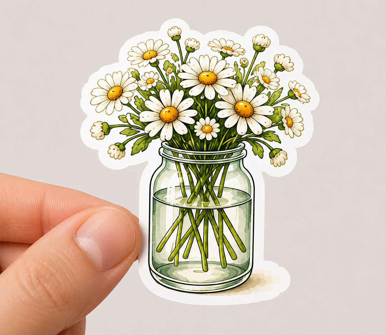 Flower Bouquet Vinyl Sticker