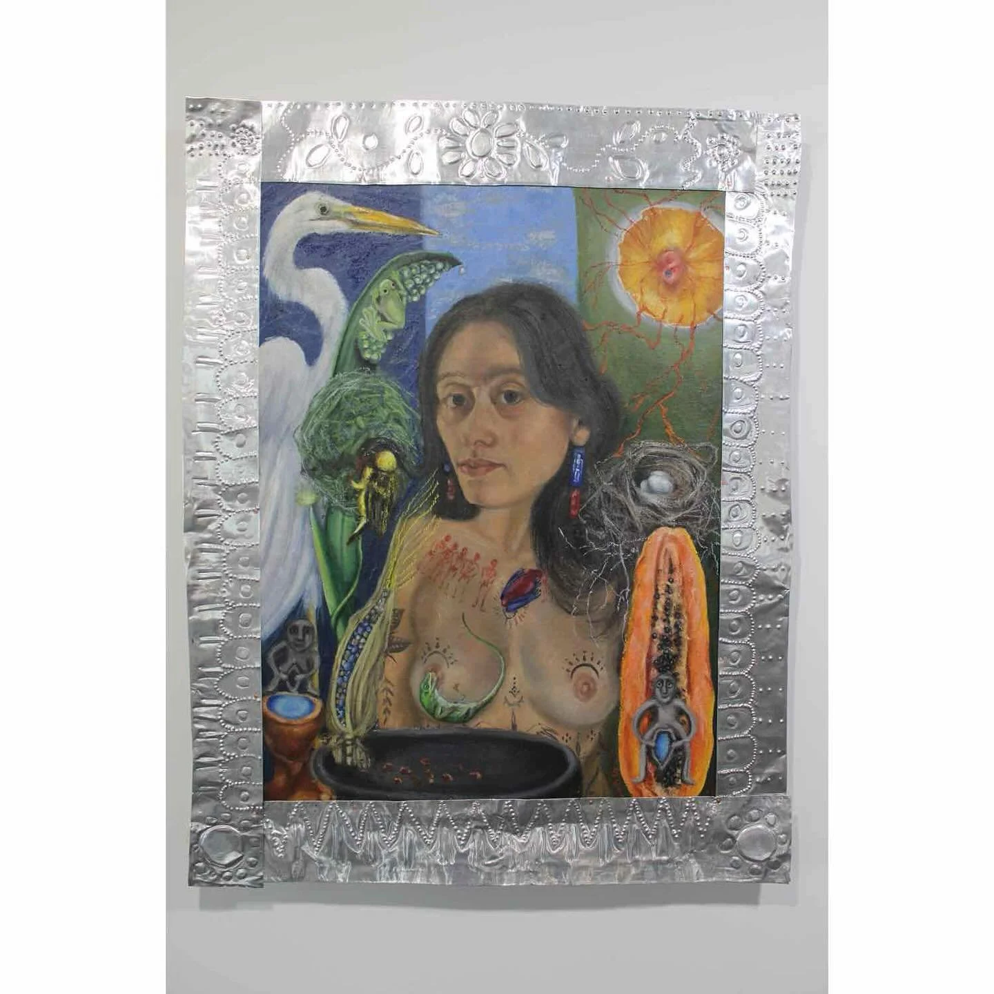 Sydney Calder&oacute;n
Keepers of the Continuum
2024
Oil crayon and oil paint on linen
20x26 inches
@sydneycalderonart