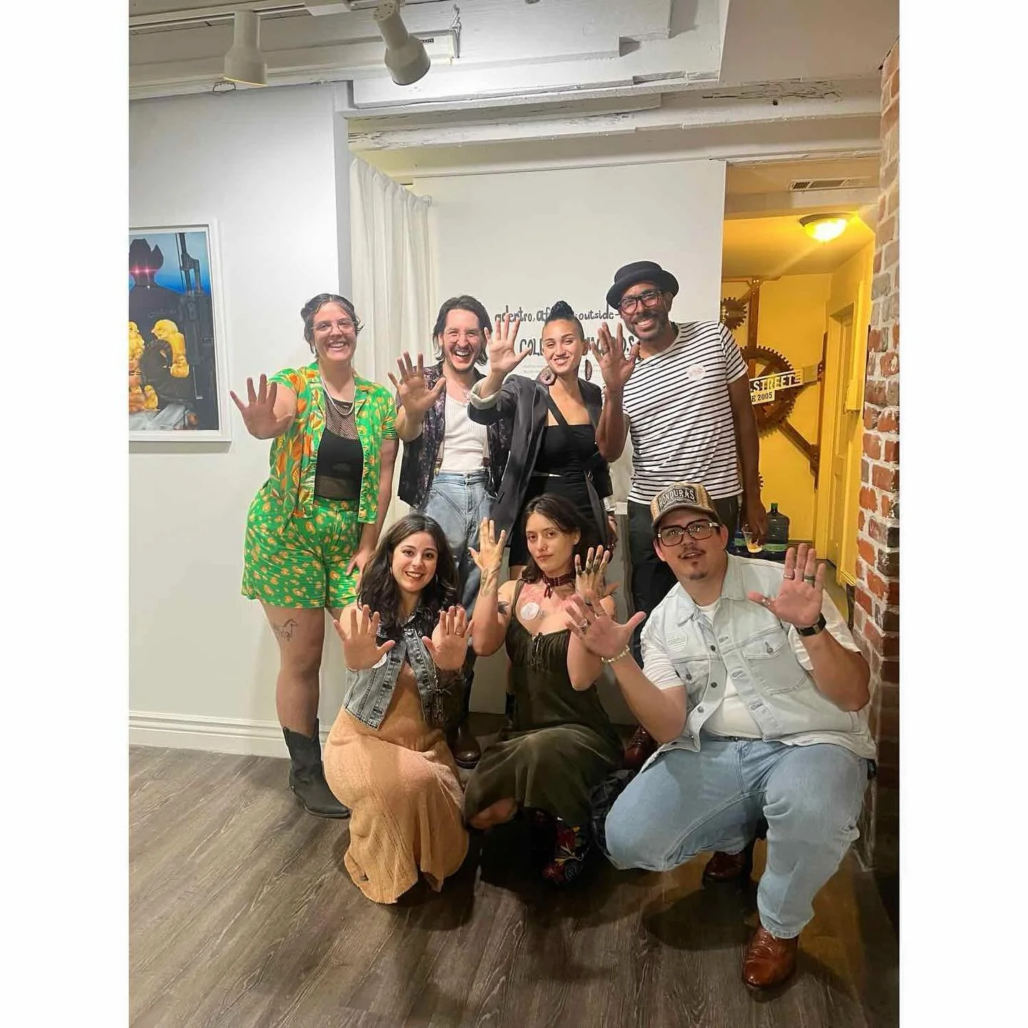 Deditos de colectiva manos with that post show glow ✨ (basqo not pictured here) 
Thank you so much to everyone who gave us the warmest welcome to the community at our opening.