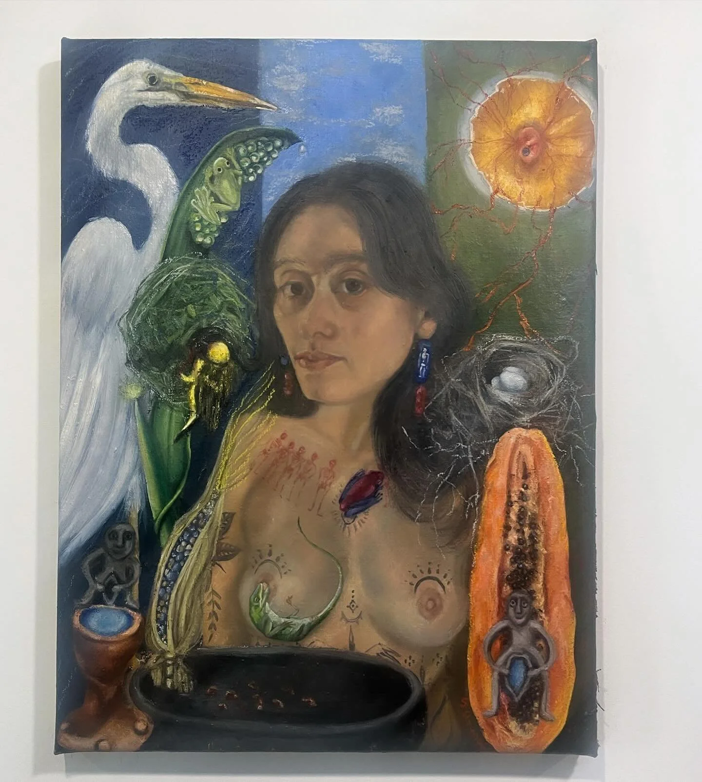 New work by @sydneycalderonart for adentro,afuera 

Opening THIS SATURDAY 🎆🎆🎆