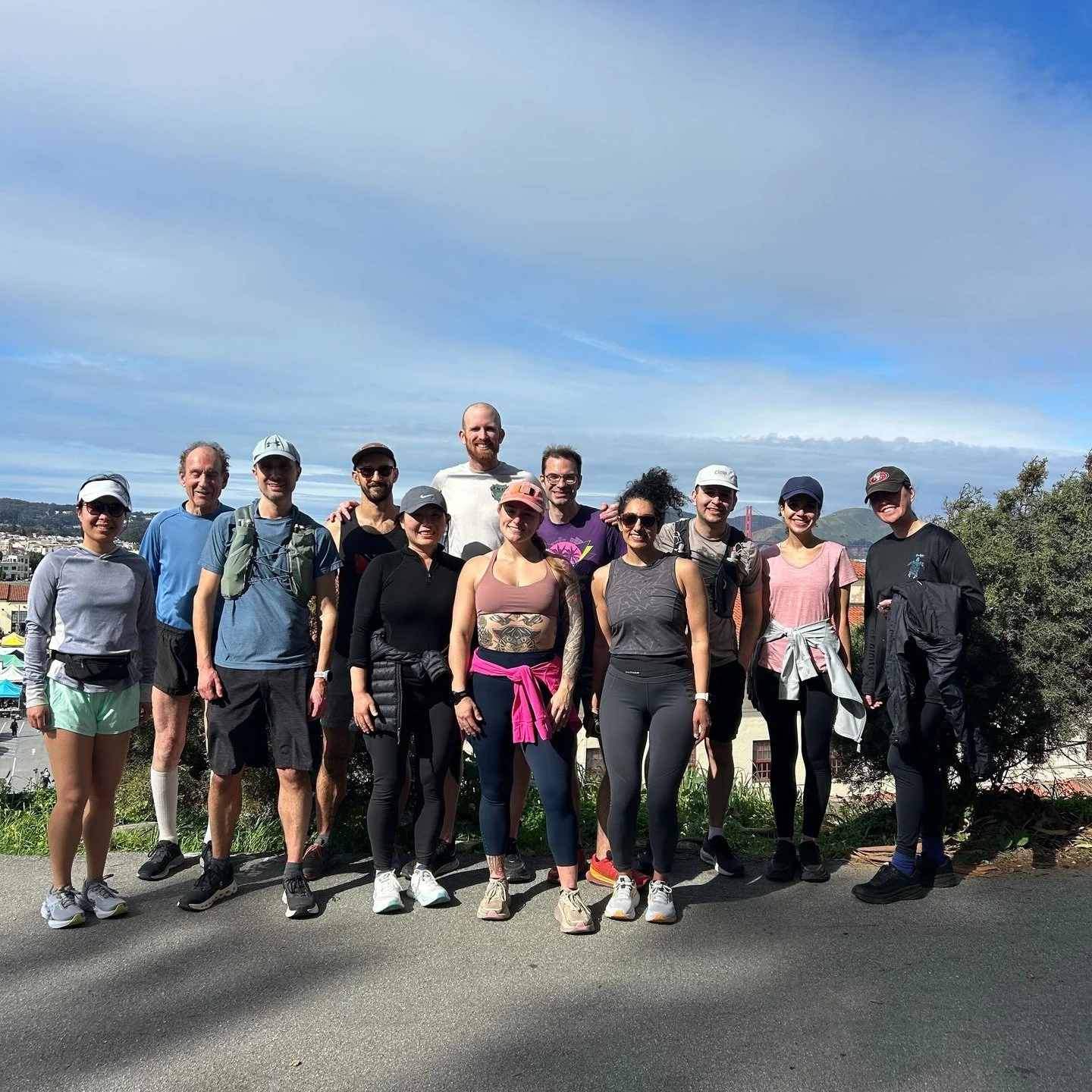 Sunday miles with GGRC 💙

Three routes, three flavors of fun:
🌊 5 mile Fort Mason loop - flat, breezy, and chat friendly
⛰️ 7 miles of elevation - hills for those feeling spicy
🌅 Ad hoc 10 miler to Lands End -because sometimes the group chat says 