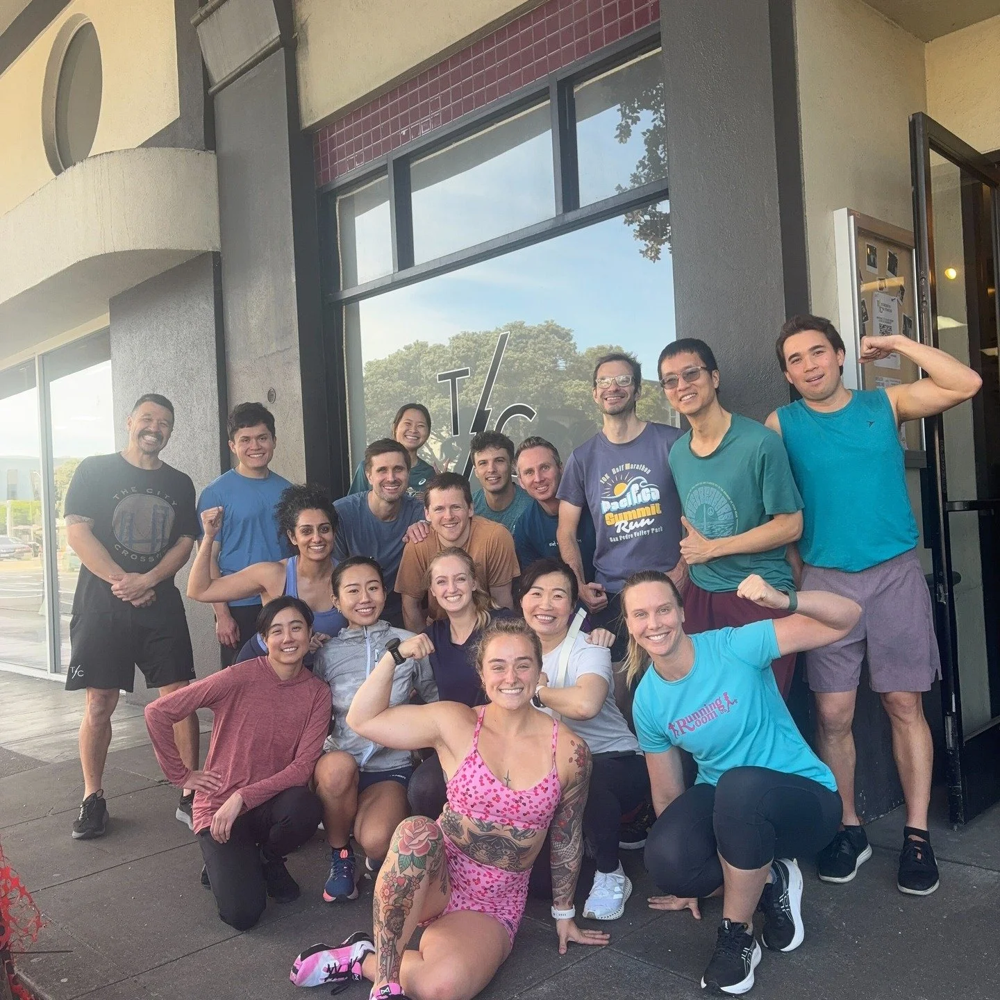 Monthly Social = getting stronger together 💙

This month we partnered with @traintcsf for a group strength class - huge thank you to Angel (name checks out 😇) for leading us through it.

We learned some of the best exercises for runners, made a few