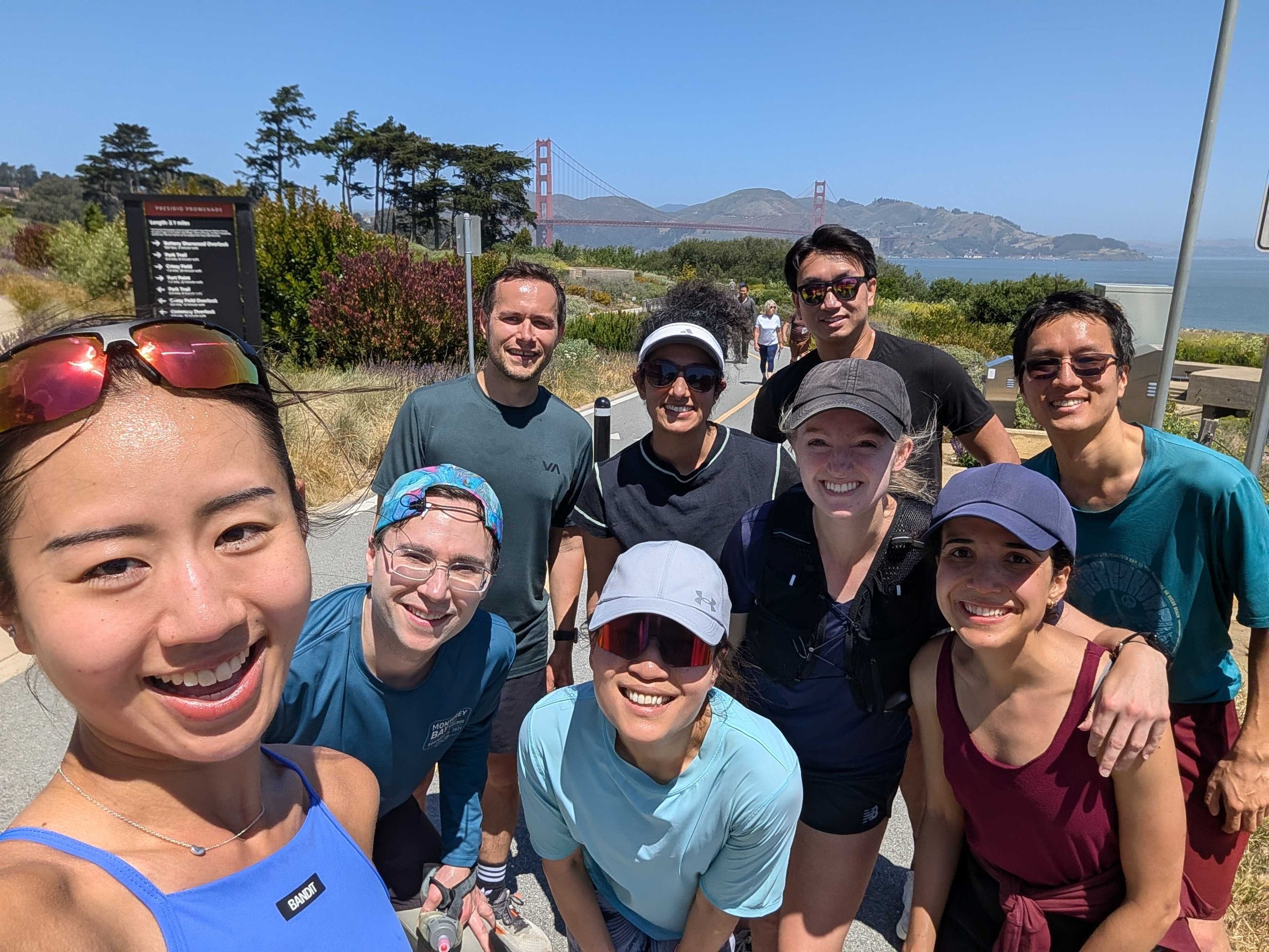 Sun miles in the city with GGRC 💙

Some of us tried to get away for the weekend, but the city run reminded us why we always come back.

Two routes, one very golden outcome: a Golden Gate Bridge view with Golden Gate Running Club company.

Come join 