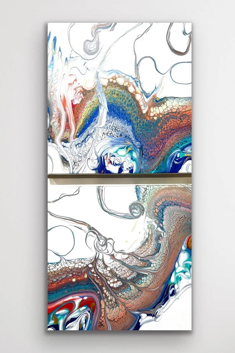 Echoes of the Ferris - Diptych - 14" x 28"