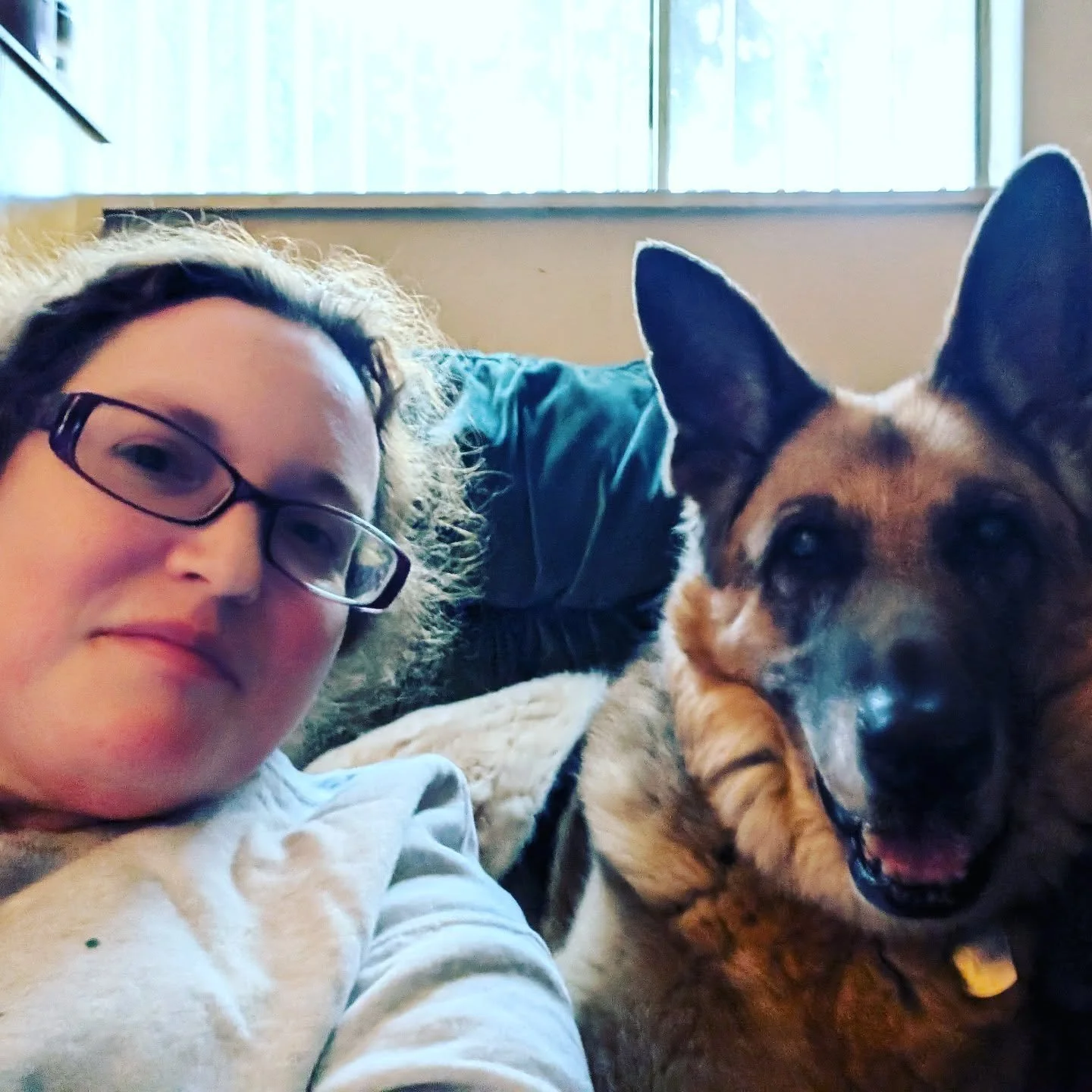 Popeye doesn't like selfies, but I got this good one with him tonight.