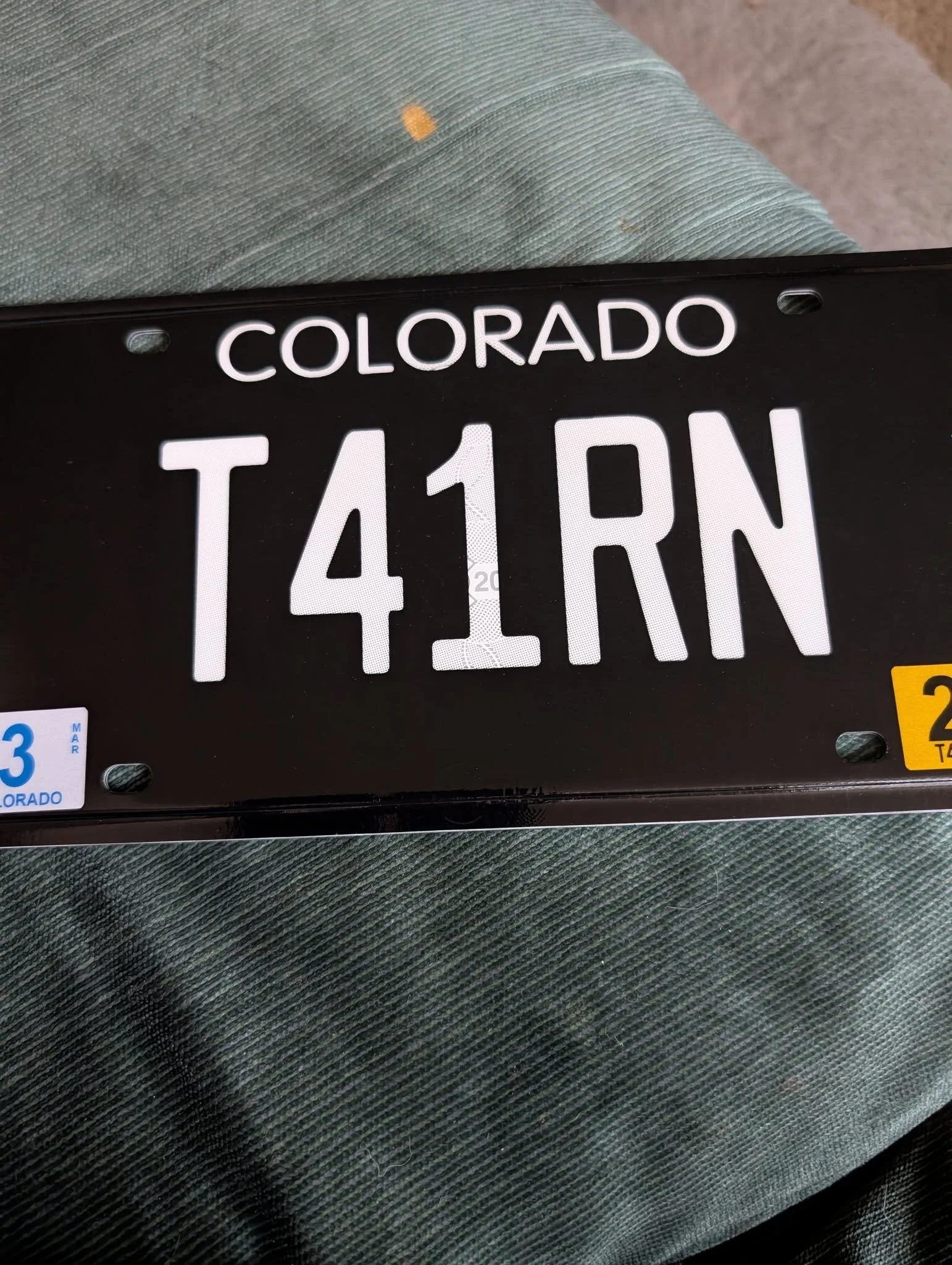 I got my new plates for the suburban!