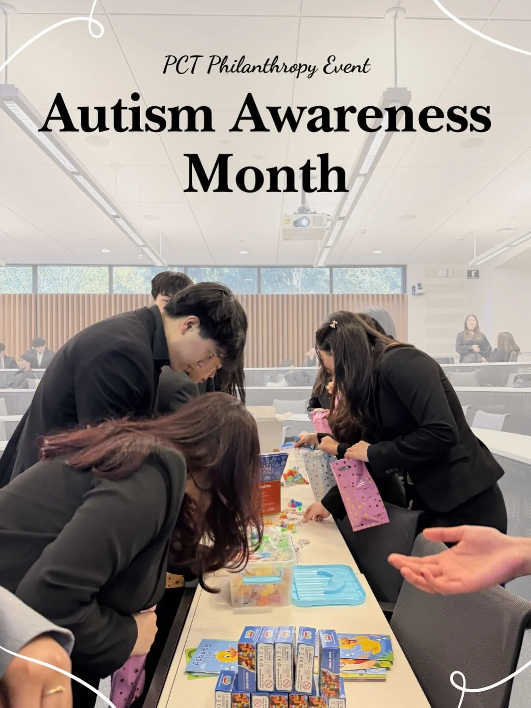Two weeks ago, our philanthropy committee came together to create 40 toy-filled goodie bags for special needs students at John Hay Elementary School. 💛🧩

In honor of Autism Awareness Month, this initiative was all about spreading joy, inclusion, an