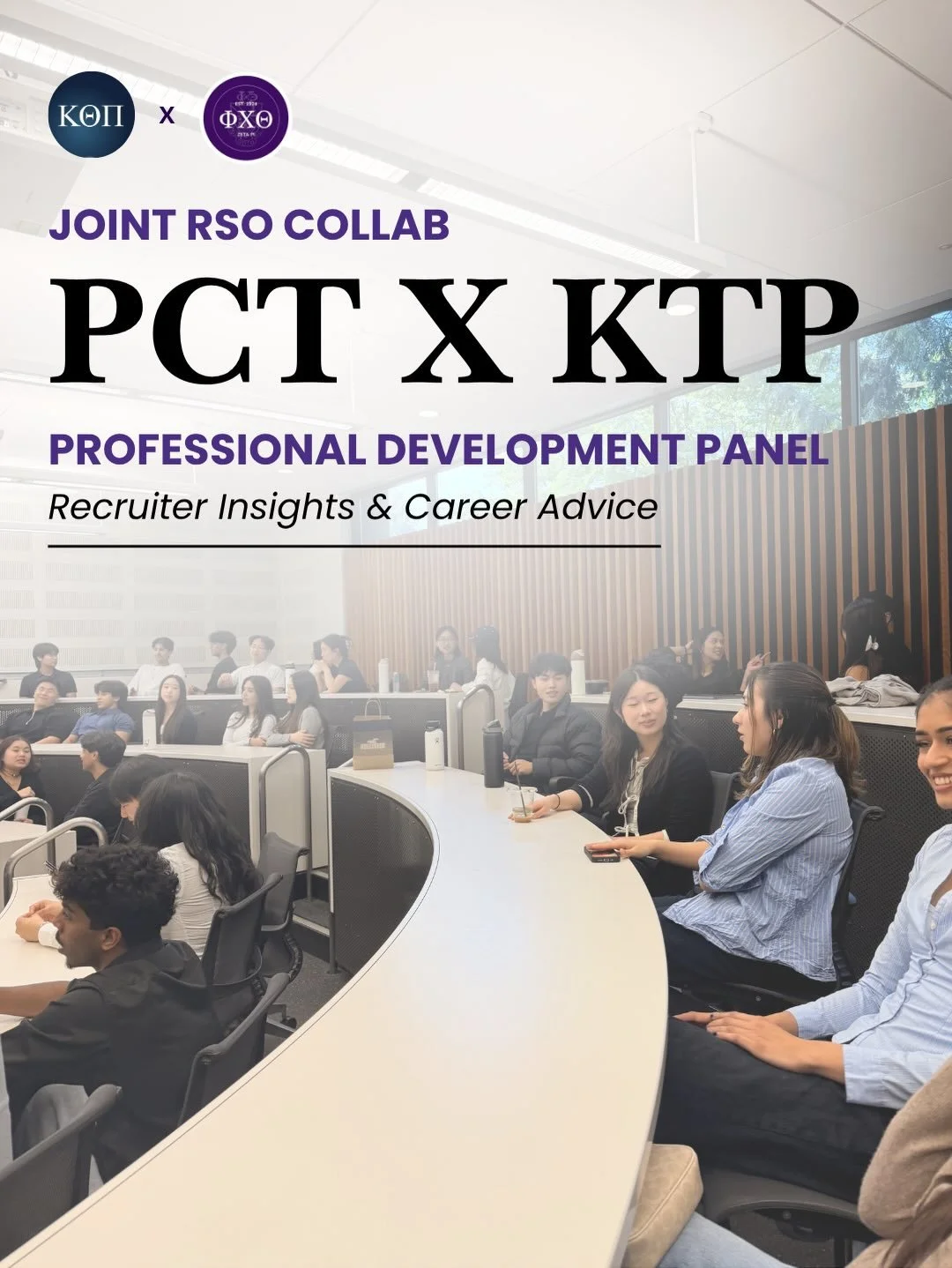 PCT x KTP Professional Recruiter Panel Recap✨

Last week, we partnered with Kappa Theta Pi for an exclusive look behind the scenes of the recruiting process&mdash;and it did not disappoint!

A huge thank you to our incredible panelists who shared wha