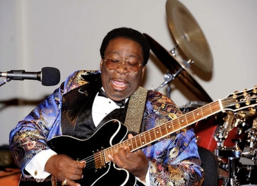 Big Daddy Cade doing his tribute to BB King at Biscuits and Blues in San Francisco