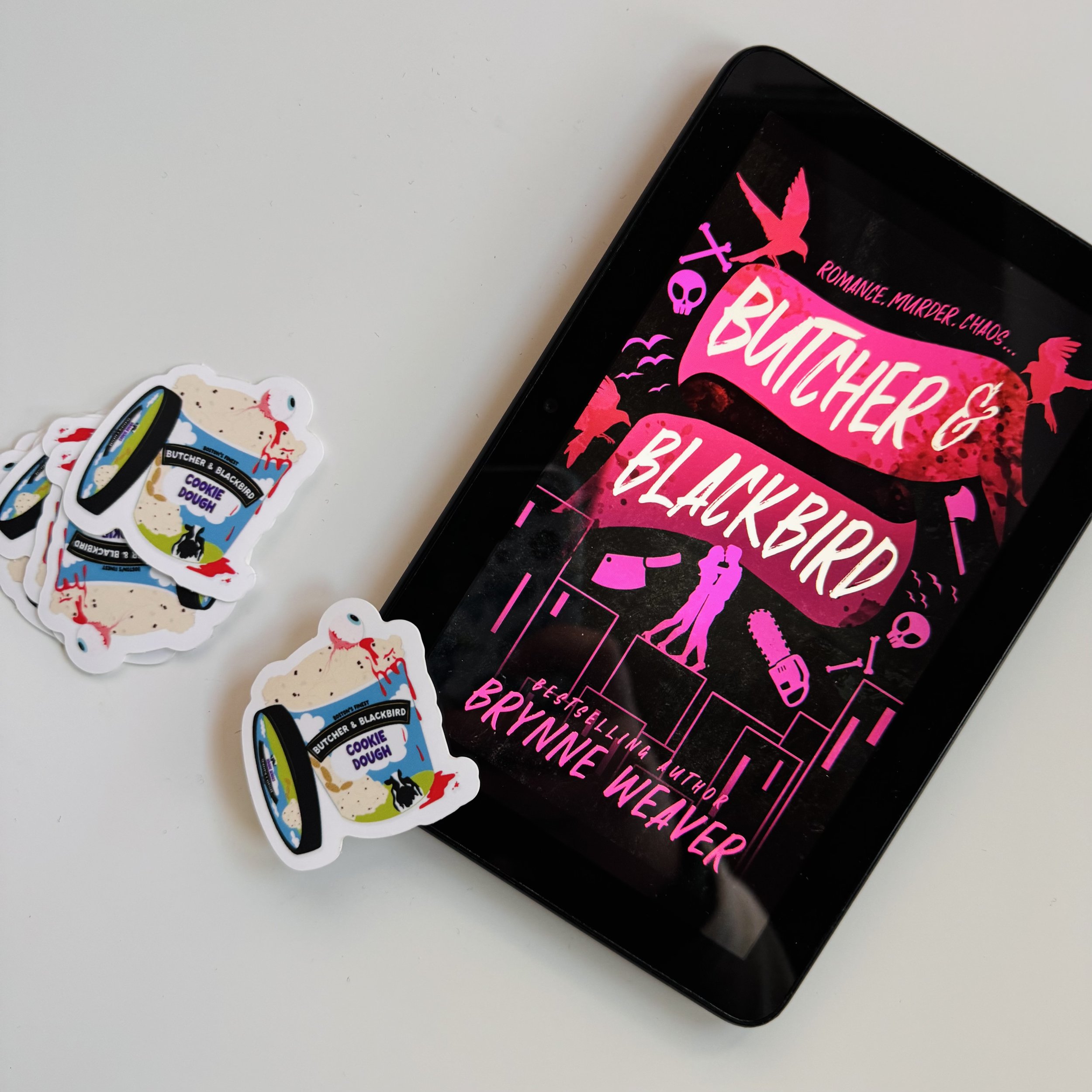 Butcher and Blackbird Ereader sticker