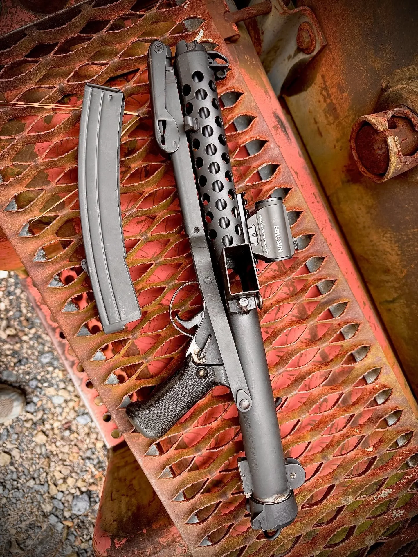 Should I paint this SMG white, and make her a Star Wars blaster? #xdman #smg #nfa #2a #merica #guns #ww2 #wwii #machinegun #pewprofesional #pewpee