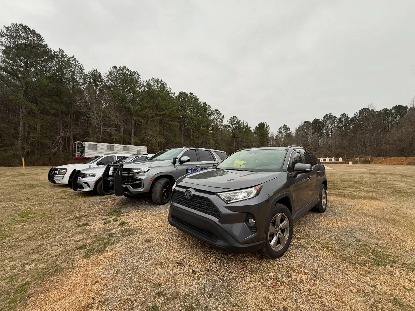 When you go do Tactical stuff, shooting Machine Guns with the Oneonta PD, and you pull up in the wife&rsquo;s Rav4. #xdman #mfa #rangerime #merica #pewprofessional #pewpew #glock #pistol #rifle #tactical #gamgsta #blueline #popo
