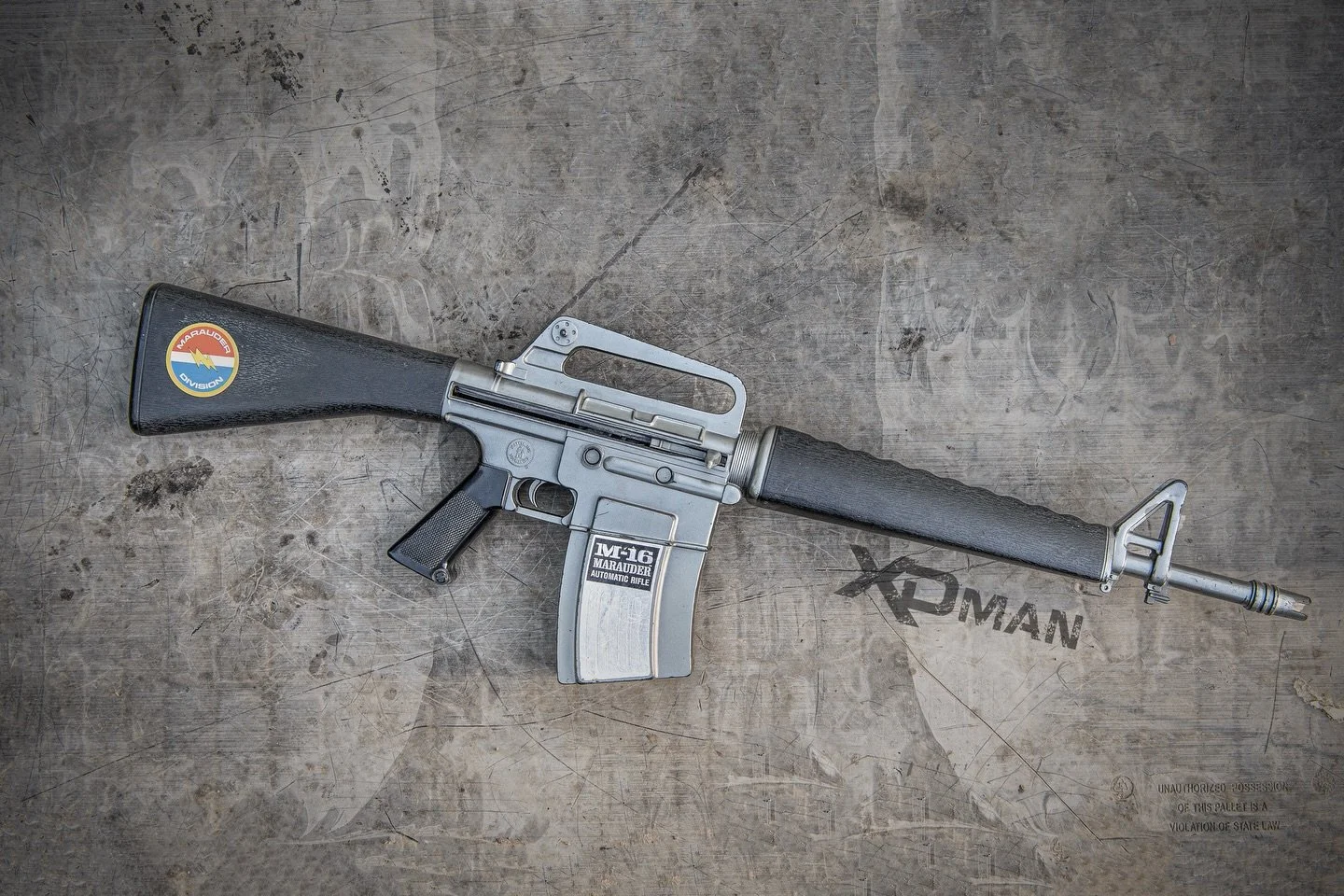 Added to the collection a @mattel 1966 M16 Marauder  thanks to @echoninethree for the awesome replacement Marauder Division sticker. #2a #guns #toys #vietnam #pewpew