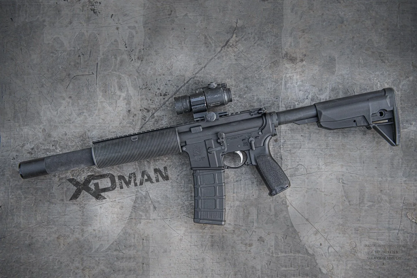 Monday Gunday with the @springfieldarmoryinc Saint topped off with the @broadrivertactical internally suppressed 9mm upper and the long boi @hitecarms suppressor with the @mean_arms magazine #guns #2a #merica #pewpew #ar15