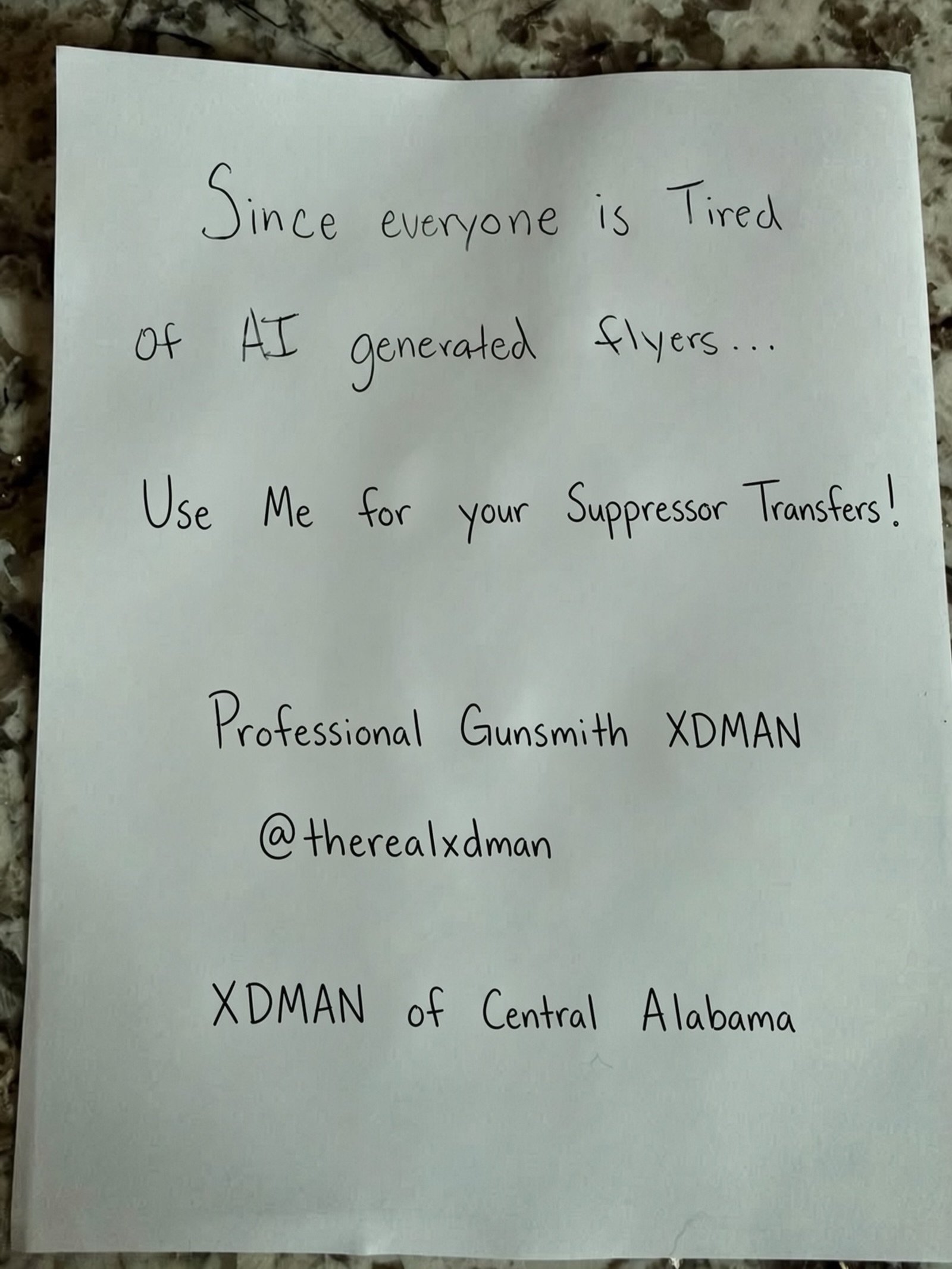 Tired of AI 🤖 flyers so am I, so I am fully investing into my new advertising model #funny #meme #insta #2a #pewpew