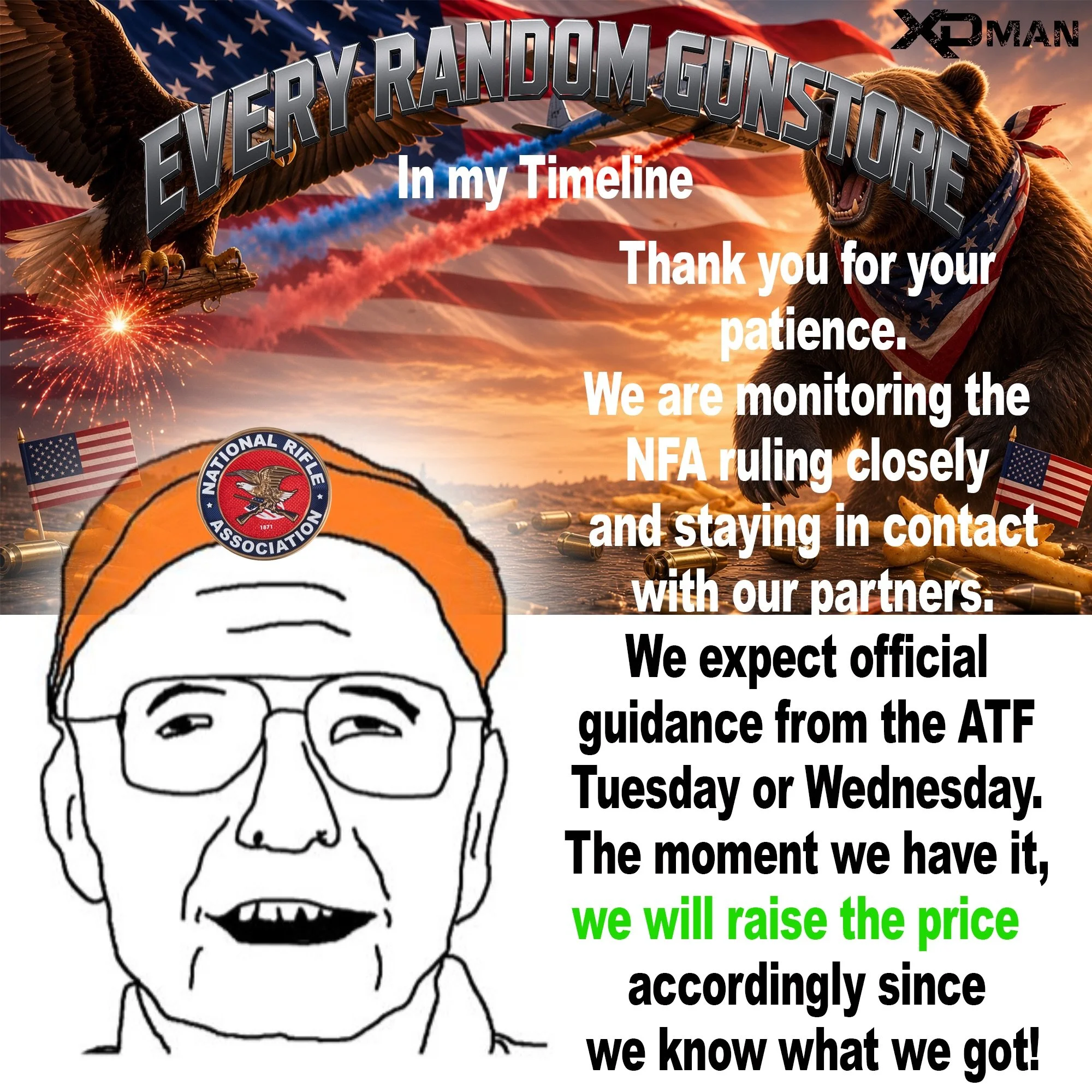 Literally my whole timeline right now, these guys will be the first to also take credit and have videos of their two weeks to late &ldquo;first 4473 suppressor&rdquo; reply with your favorite screenshots #2a #guns #pewpew #merica #maga