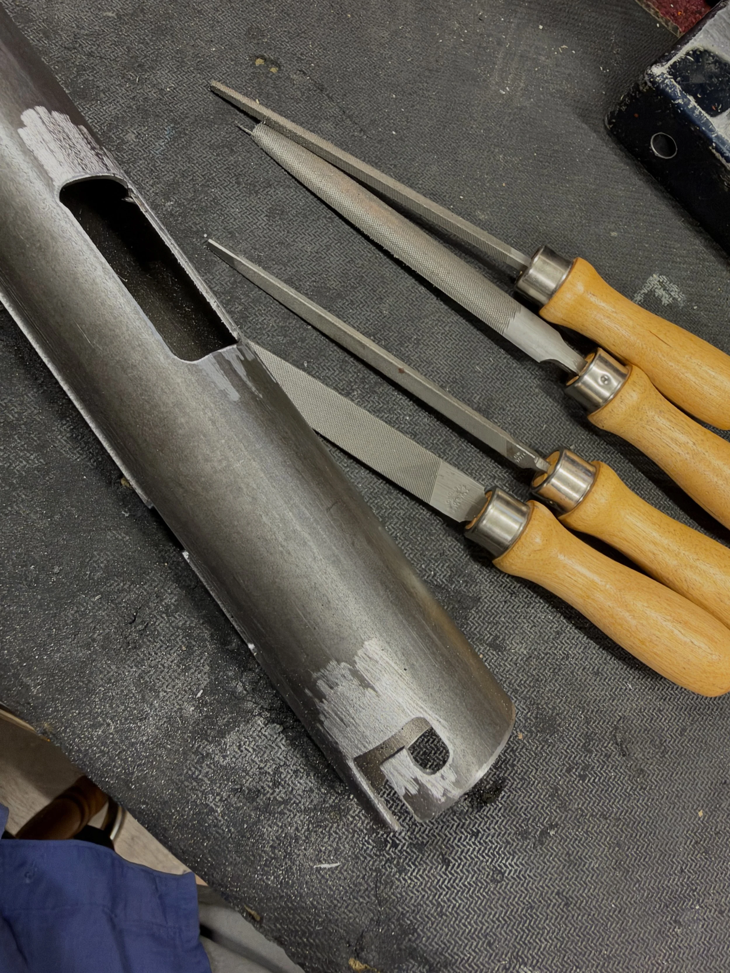 Spending the day cleaning up some muffler pipe, making everything slick and smooth #guns #ww2 #merica #pewpew #9mm